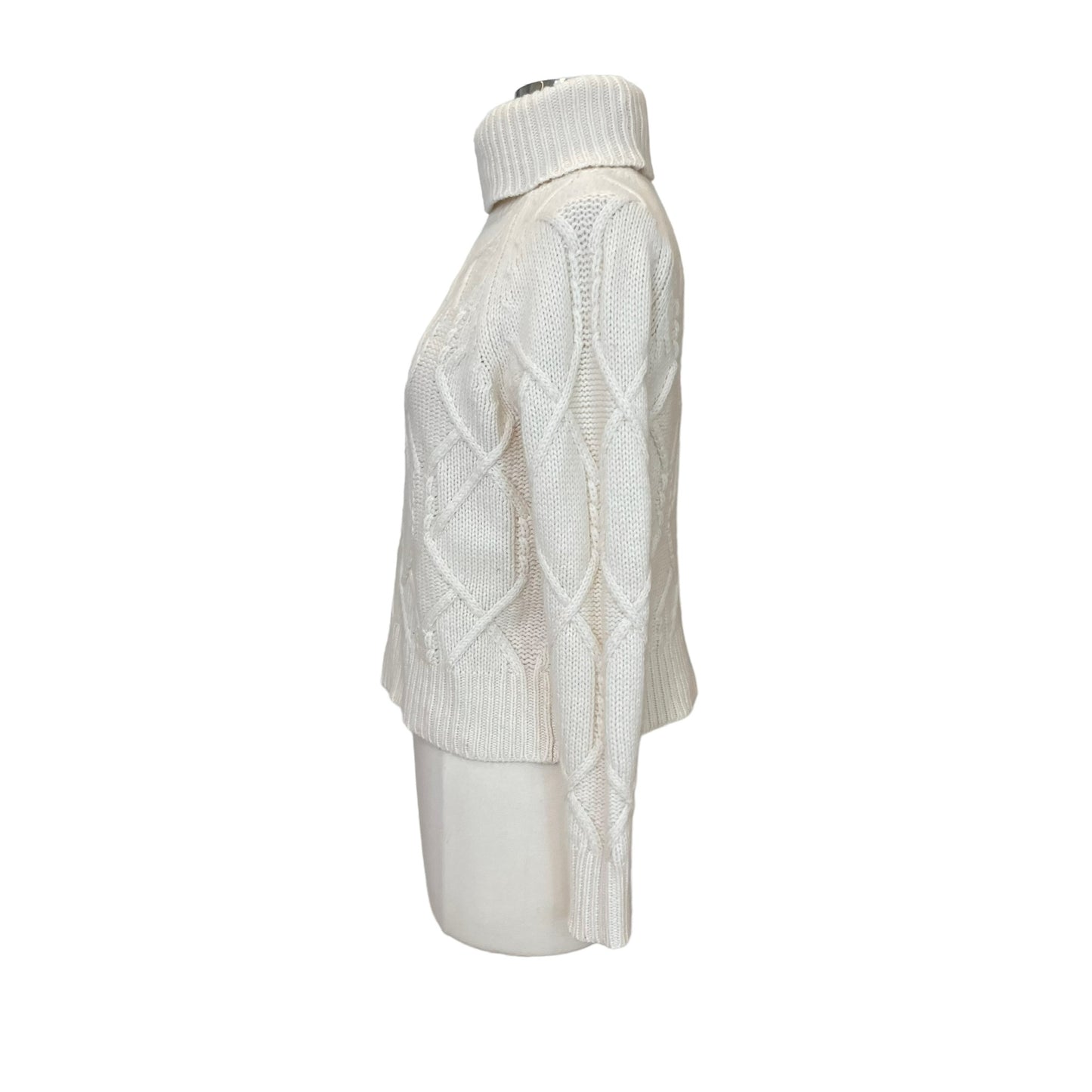White Cashmere Turtleneck - XS
