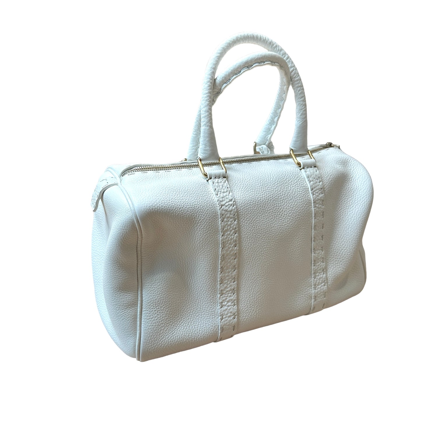 White Boston Selleria Bag