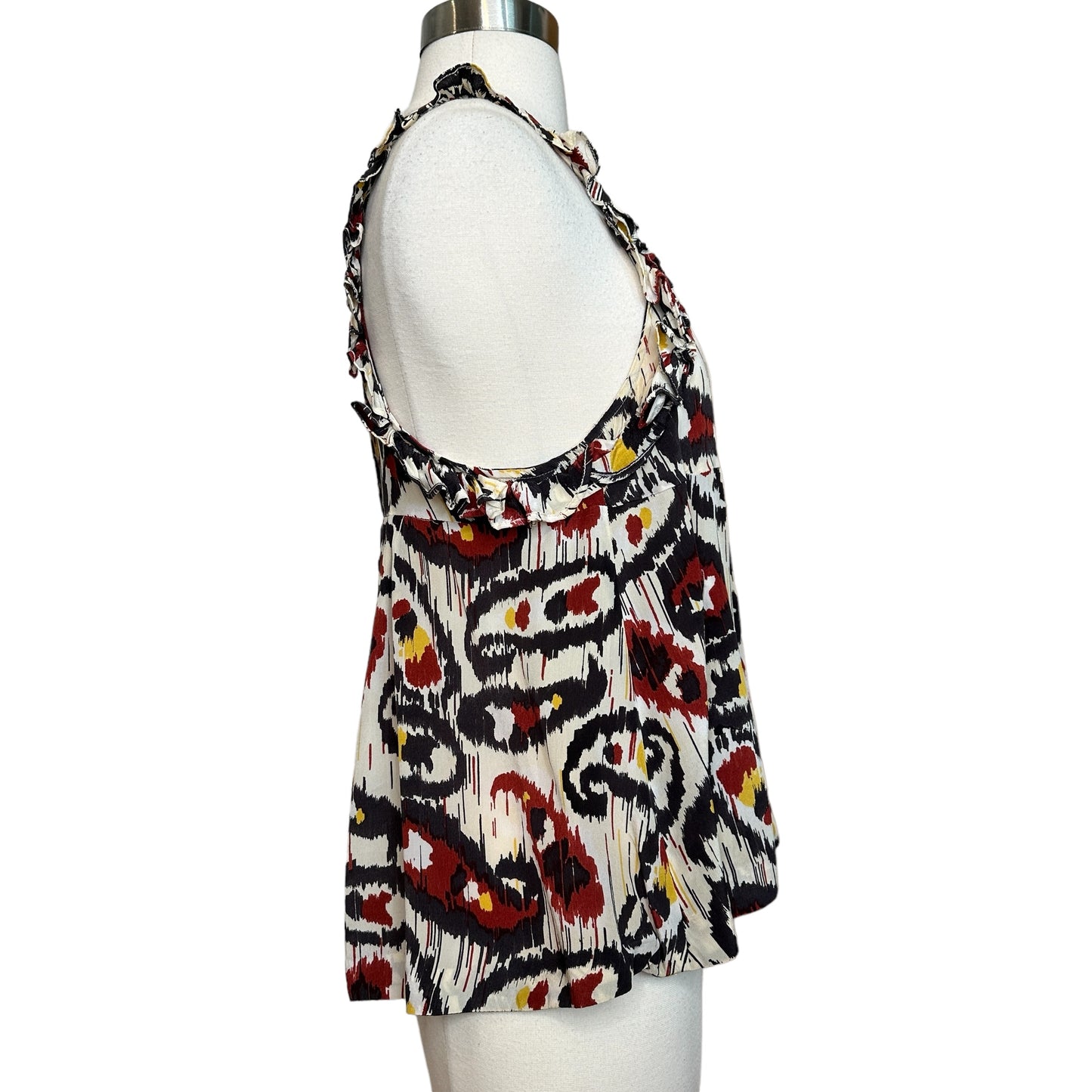 Silk Ruffle Top - 1