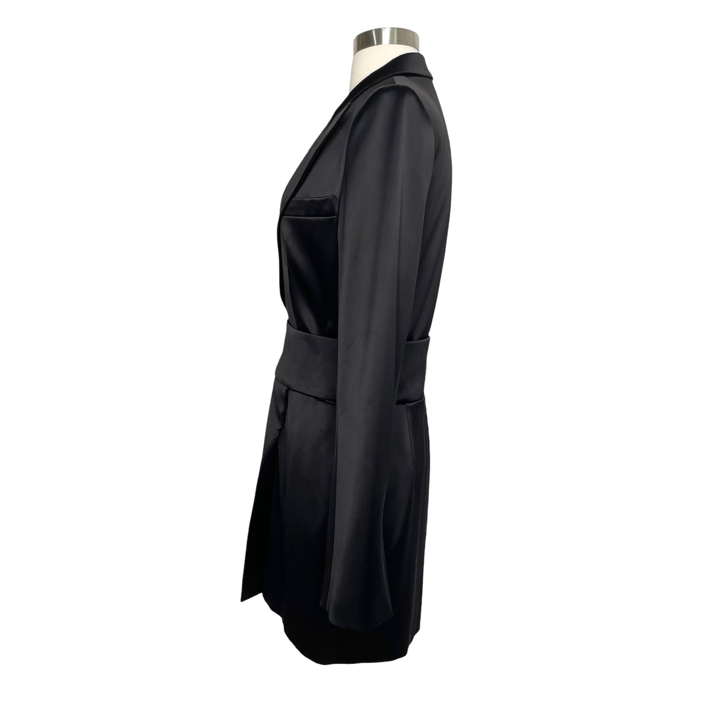 Black Satin Dress - XS