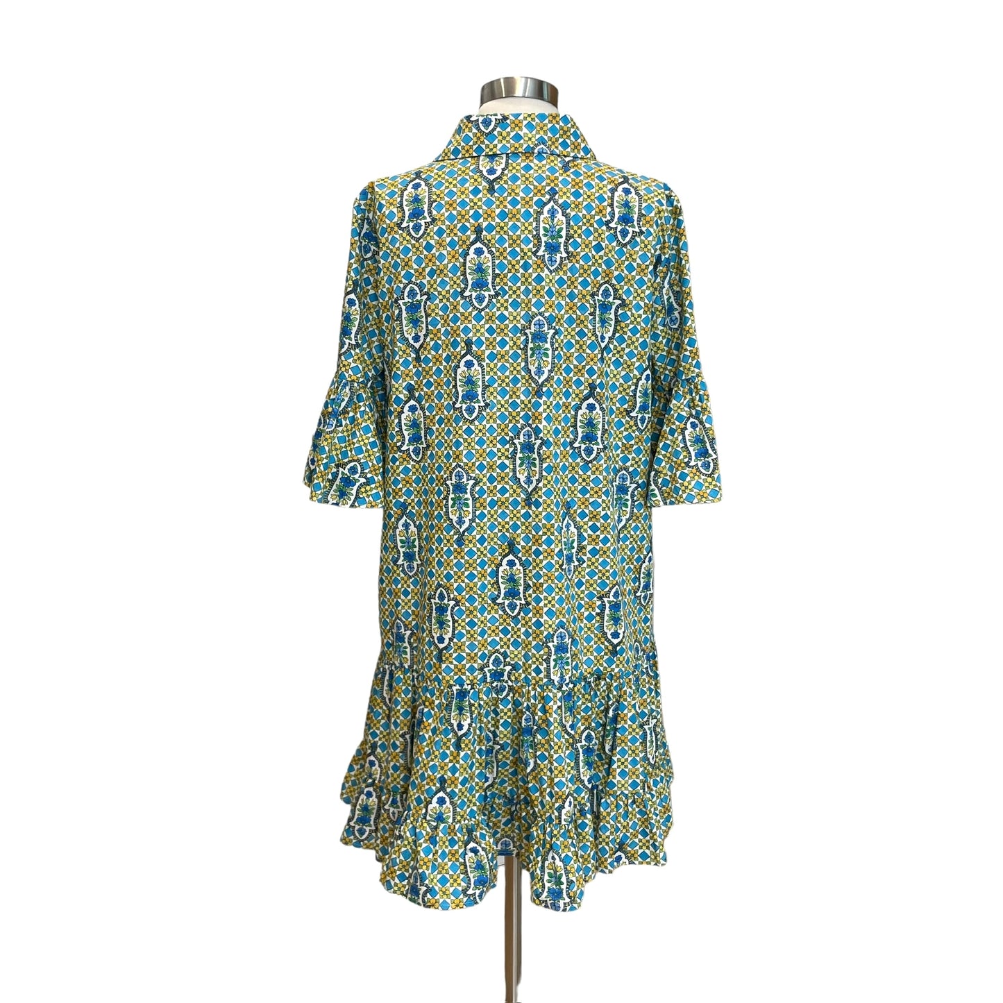 Blue & Green Dress - M