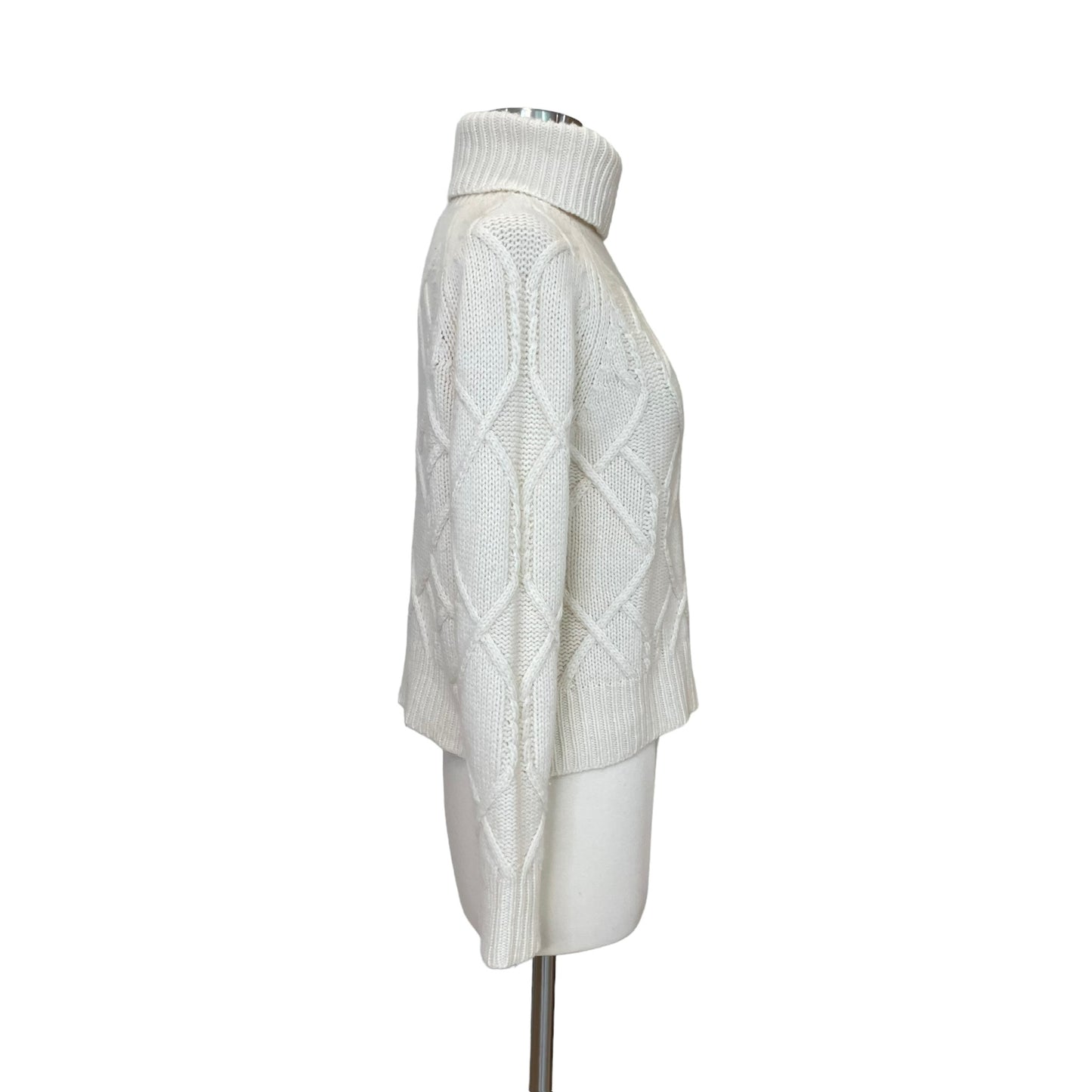 White Cashmere Turtleneck - XS