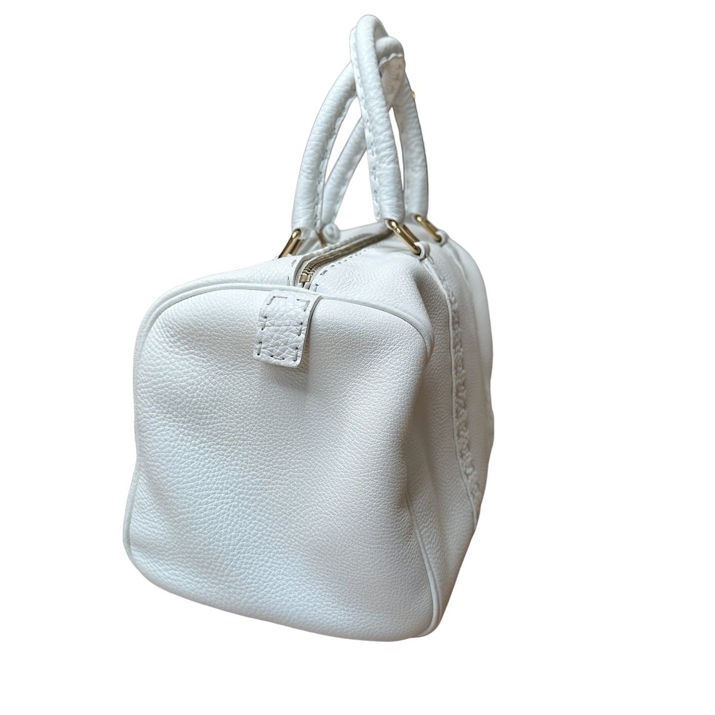 White Boston Selleria Bag