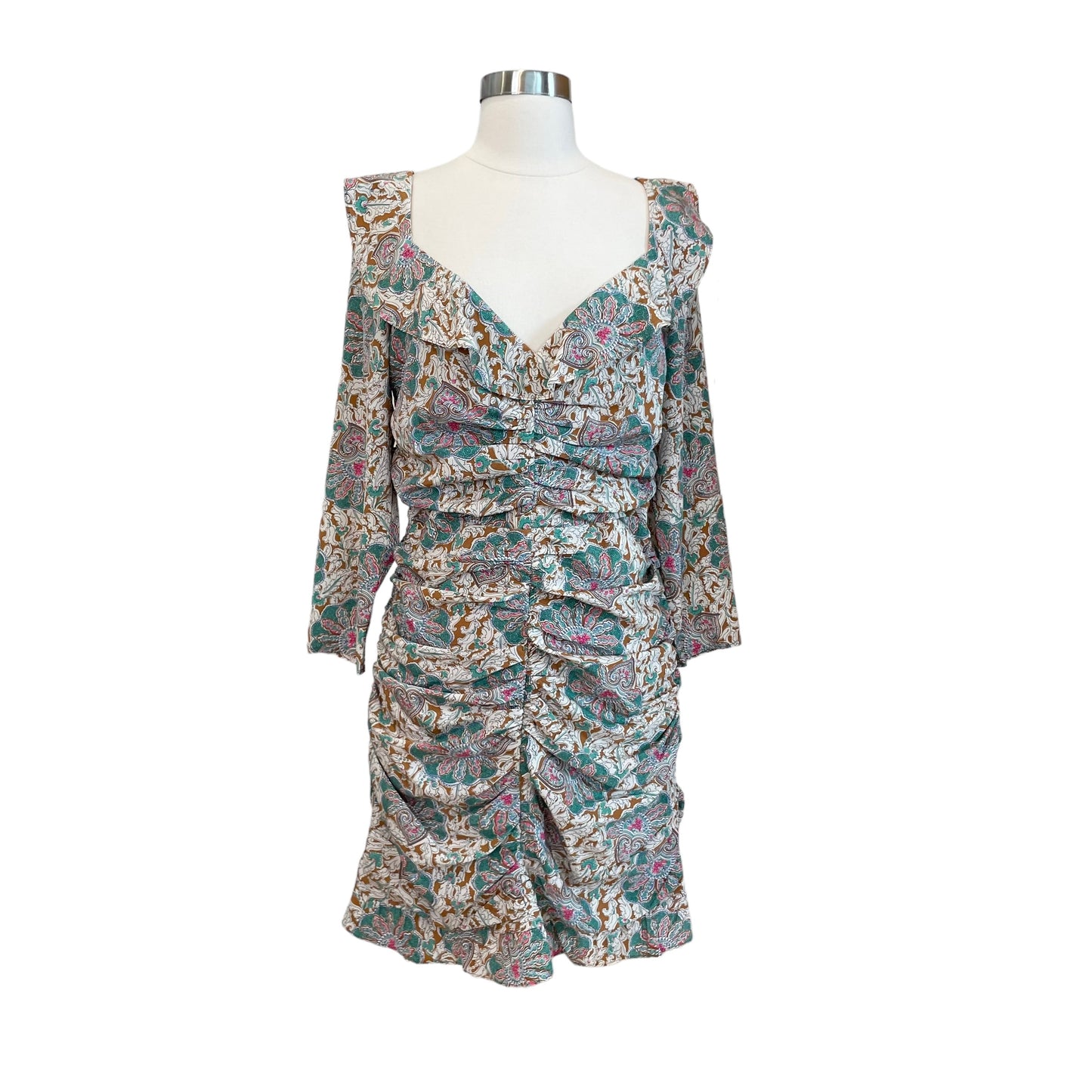 Paisley Long Sleeve Dress - 10