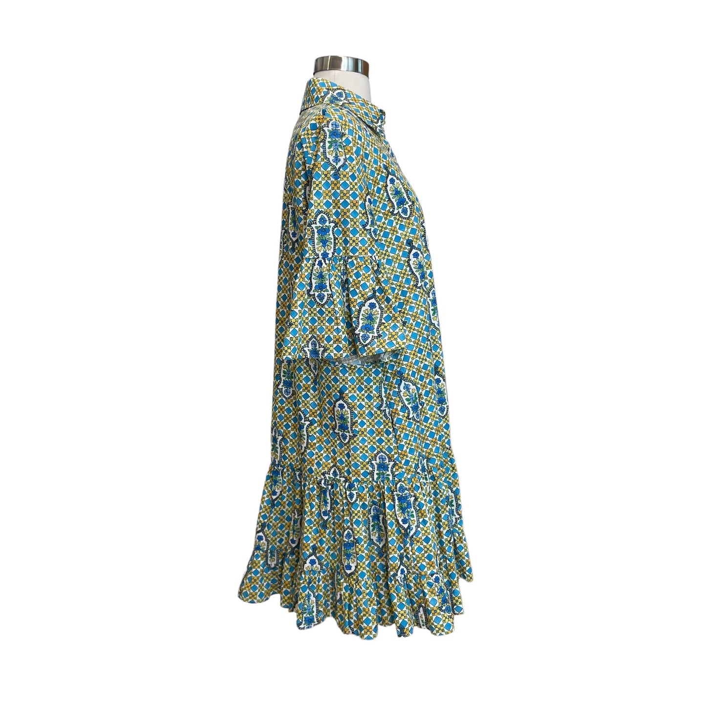 Blue & Green Dress - M