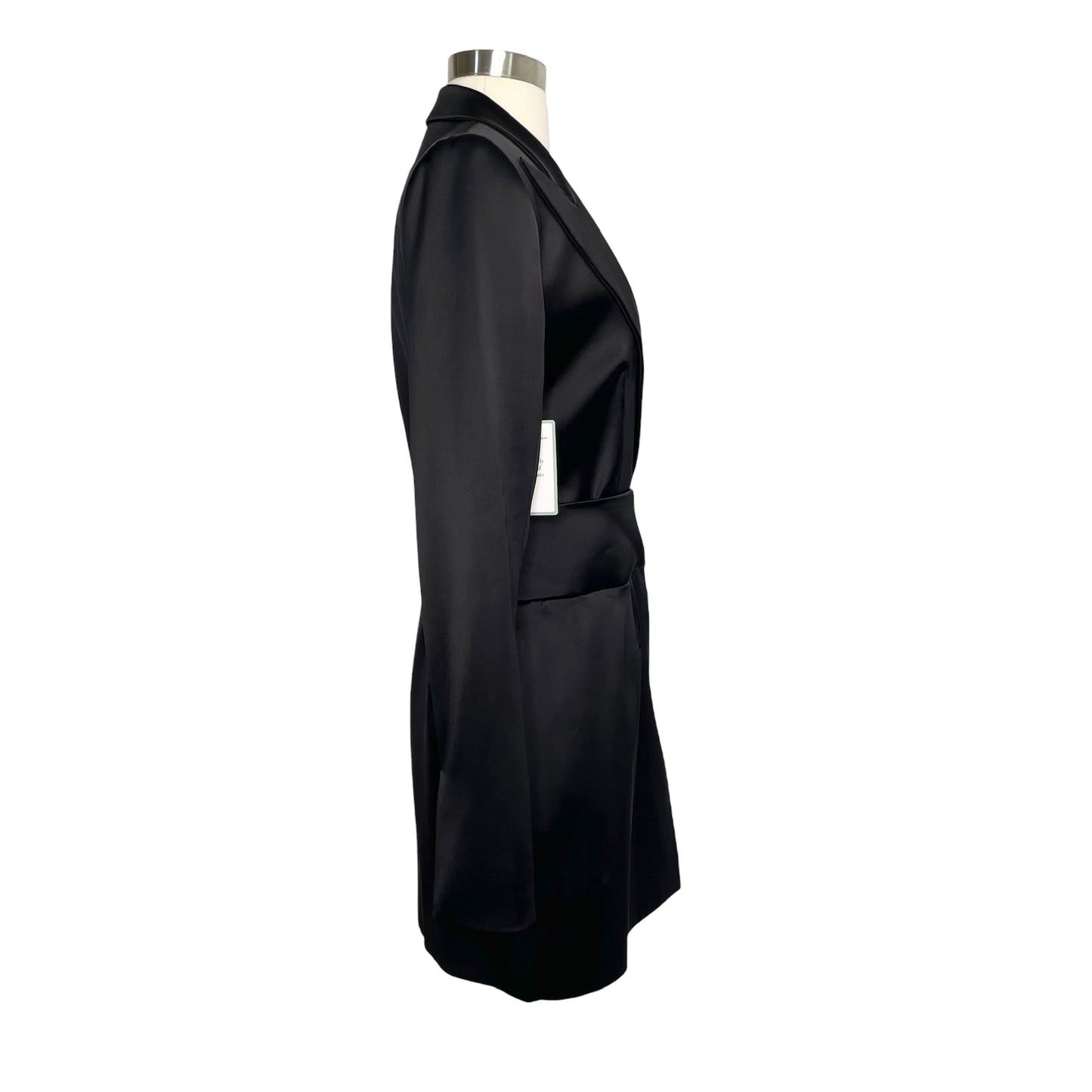 Black Satin Dress - XS