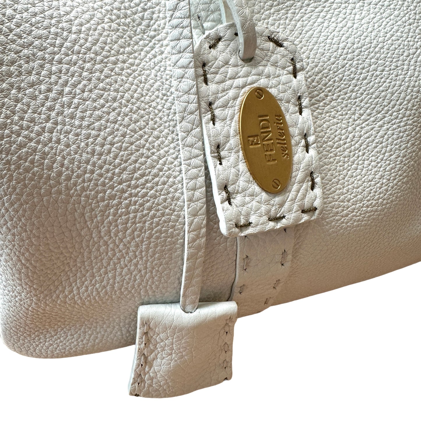 White Boston Selleria Bag