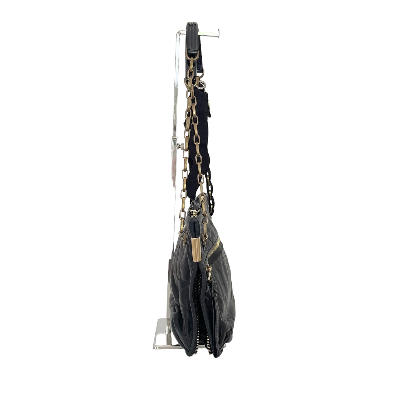 Black Leather Shoulder Bag