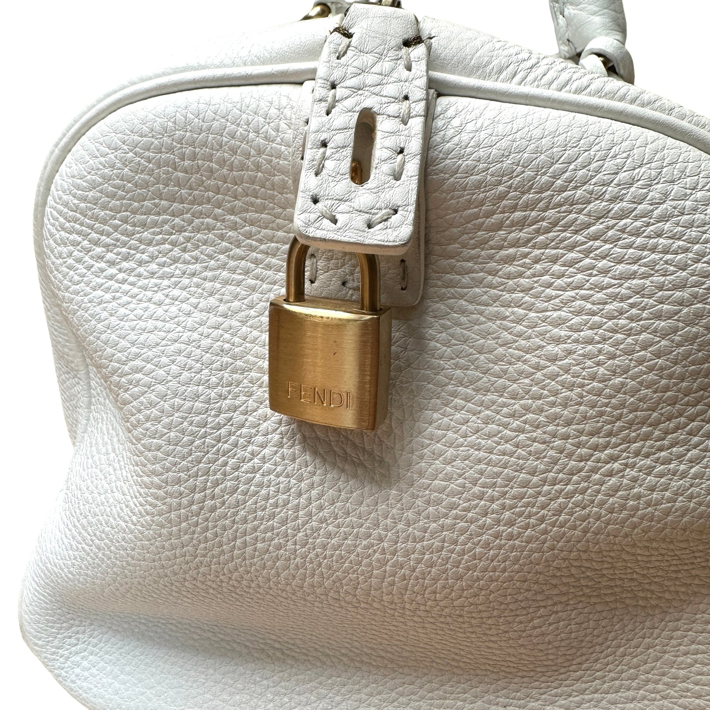White Boston Selleria Bag