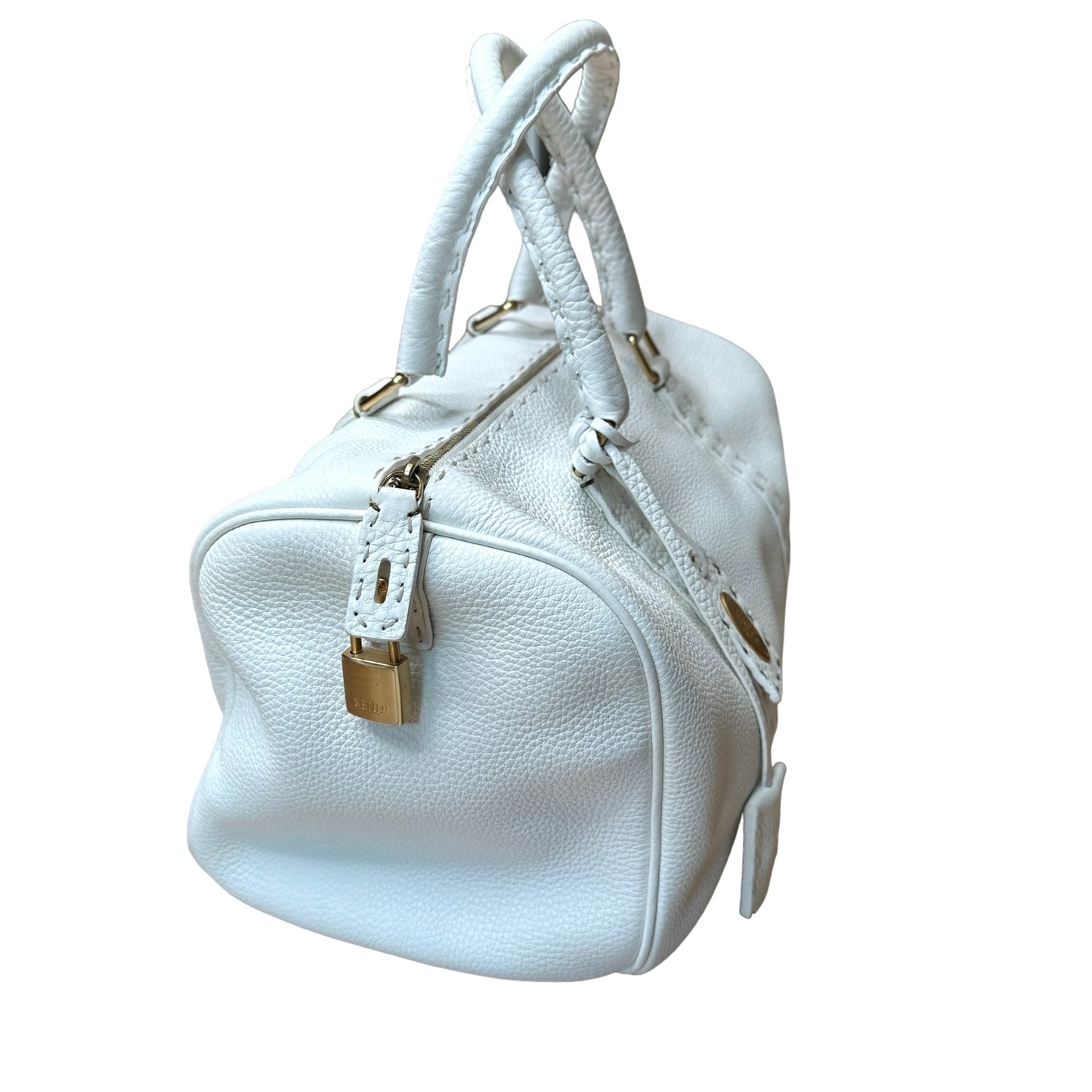 White Boston Selleria Bag