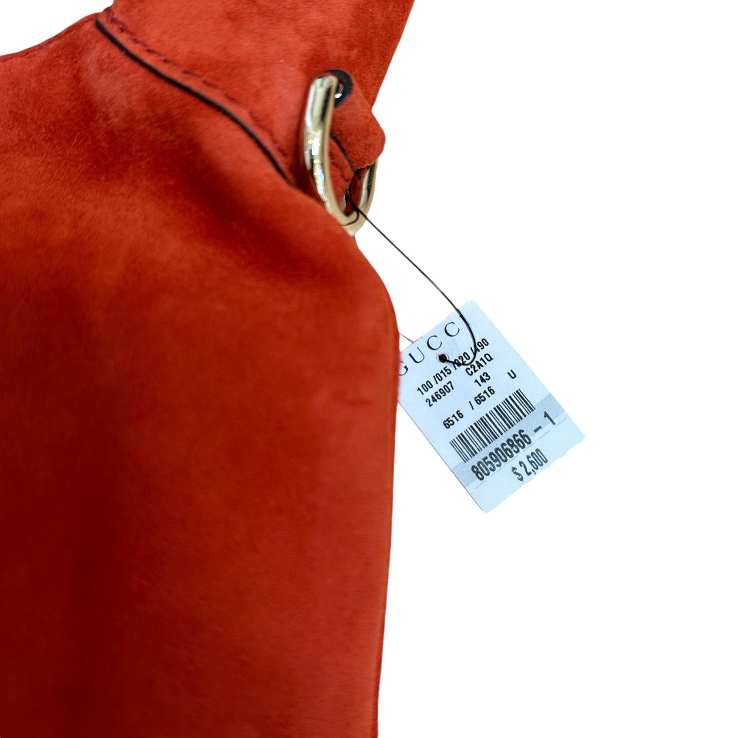 Red Suede Hobo Bag