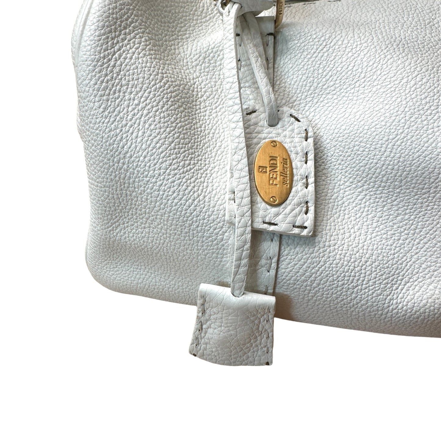 White Boston Selleria Bag
