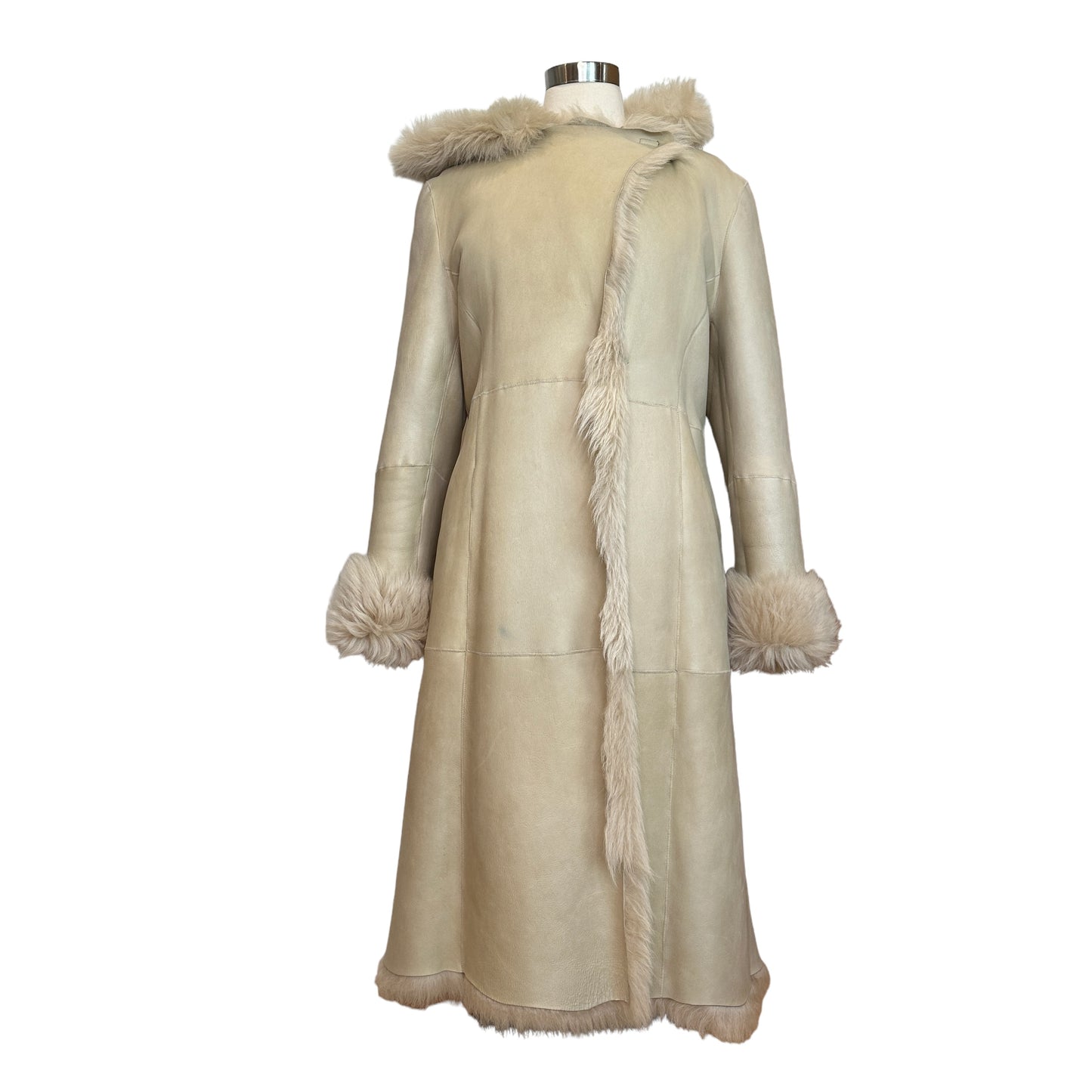 Long Fur Coat - M