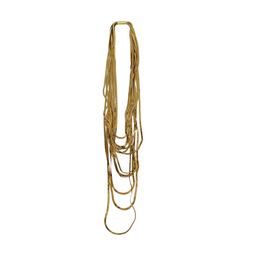Gold Plated Multi Layered Necklace