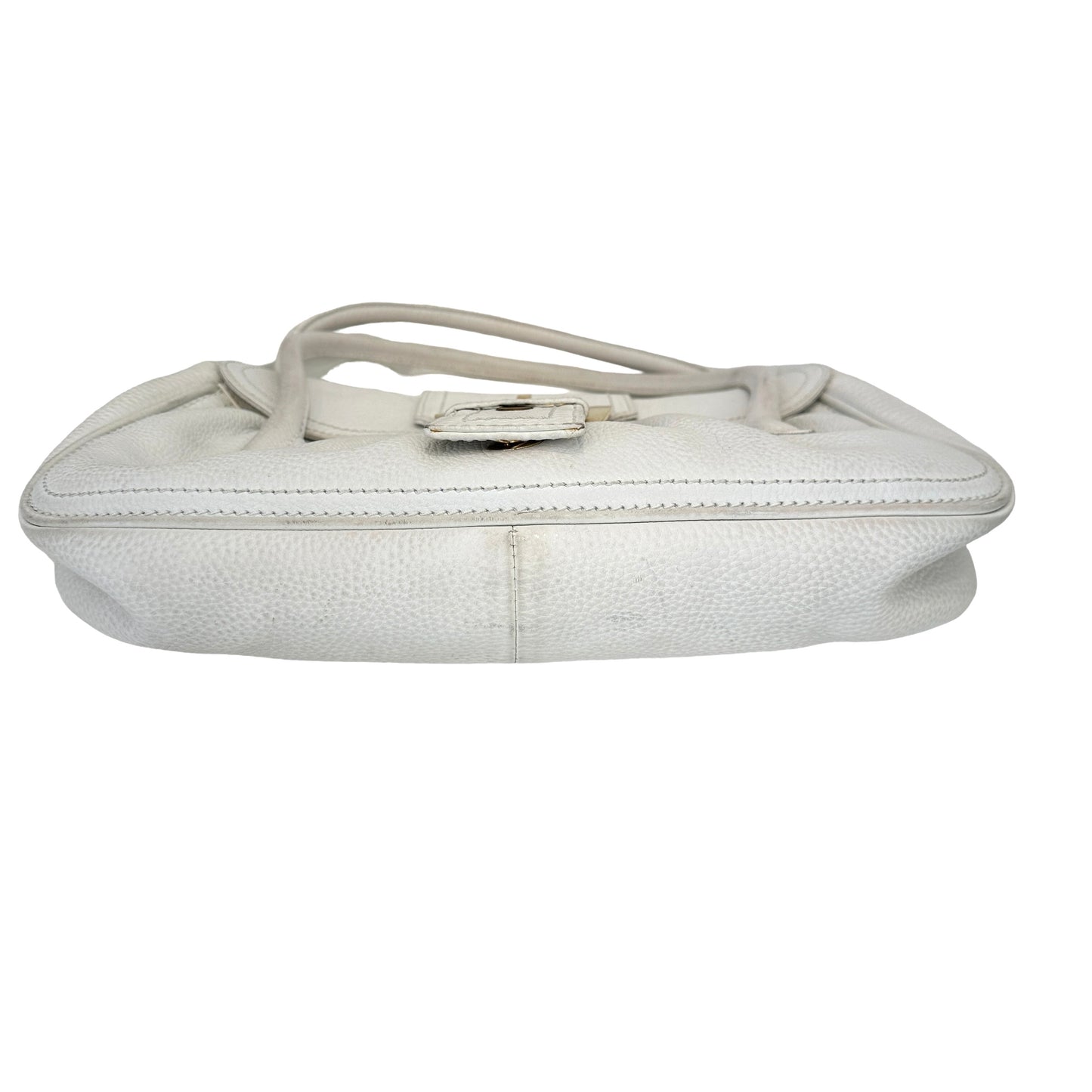 Vintage White Leather Bag