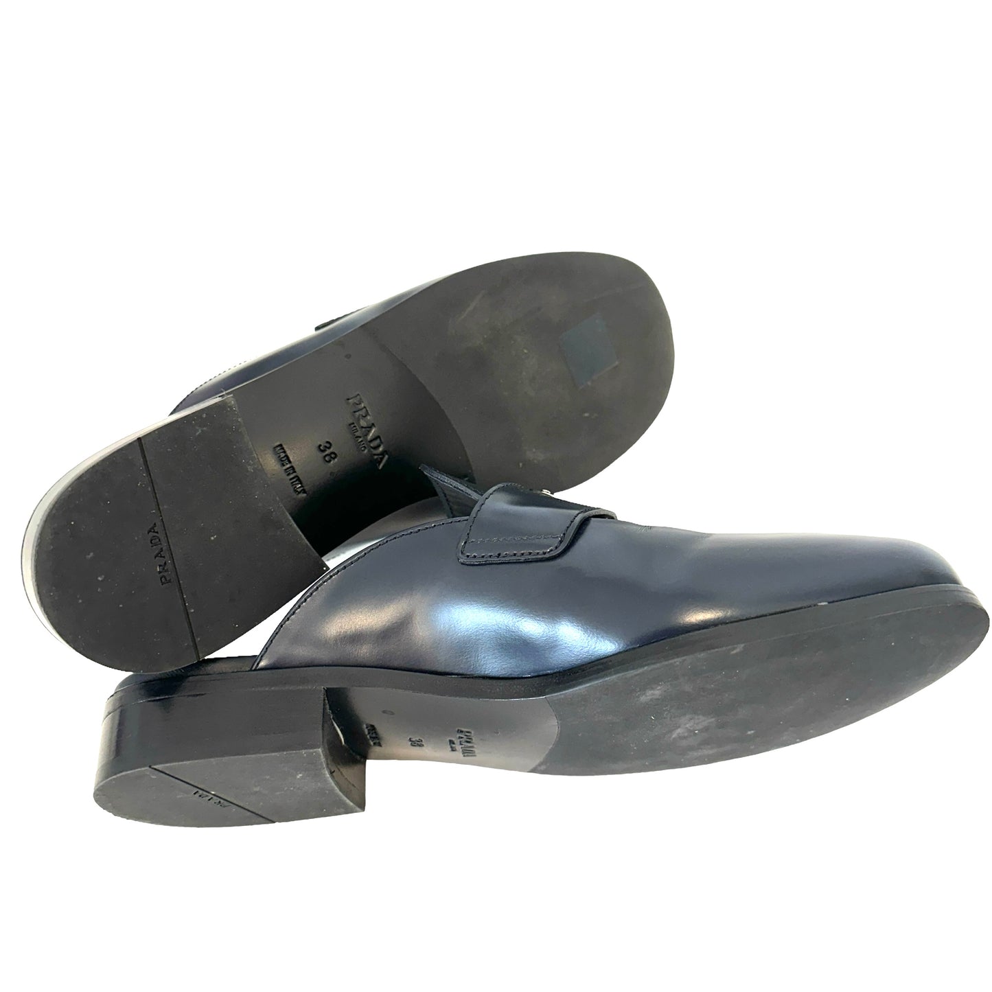 Navy Logo Mules - 8