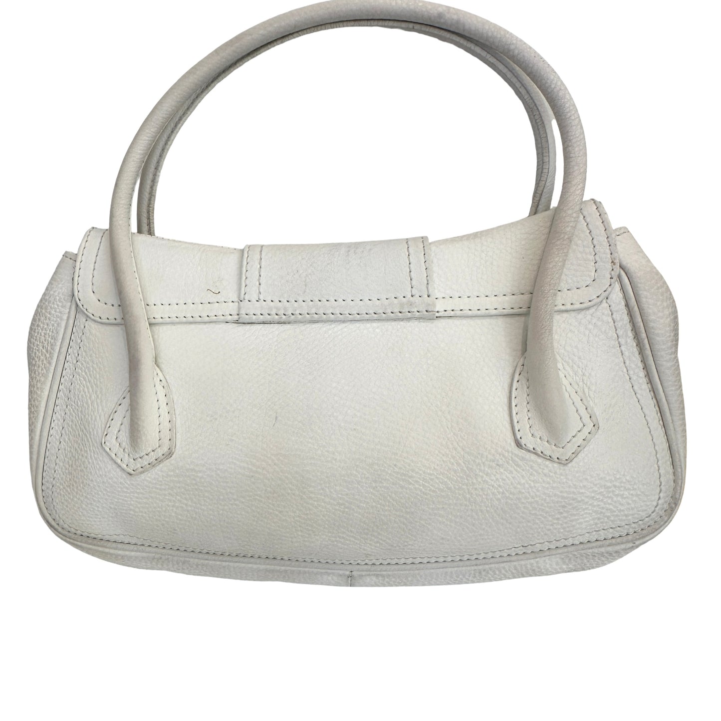 Vintage White Leather Bag