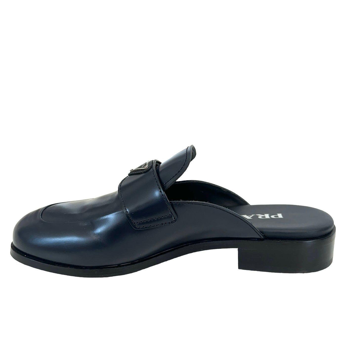 Navy Logo Mules - 8