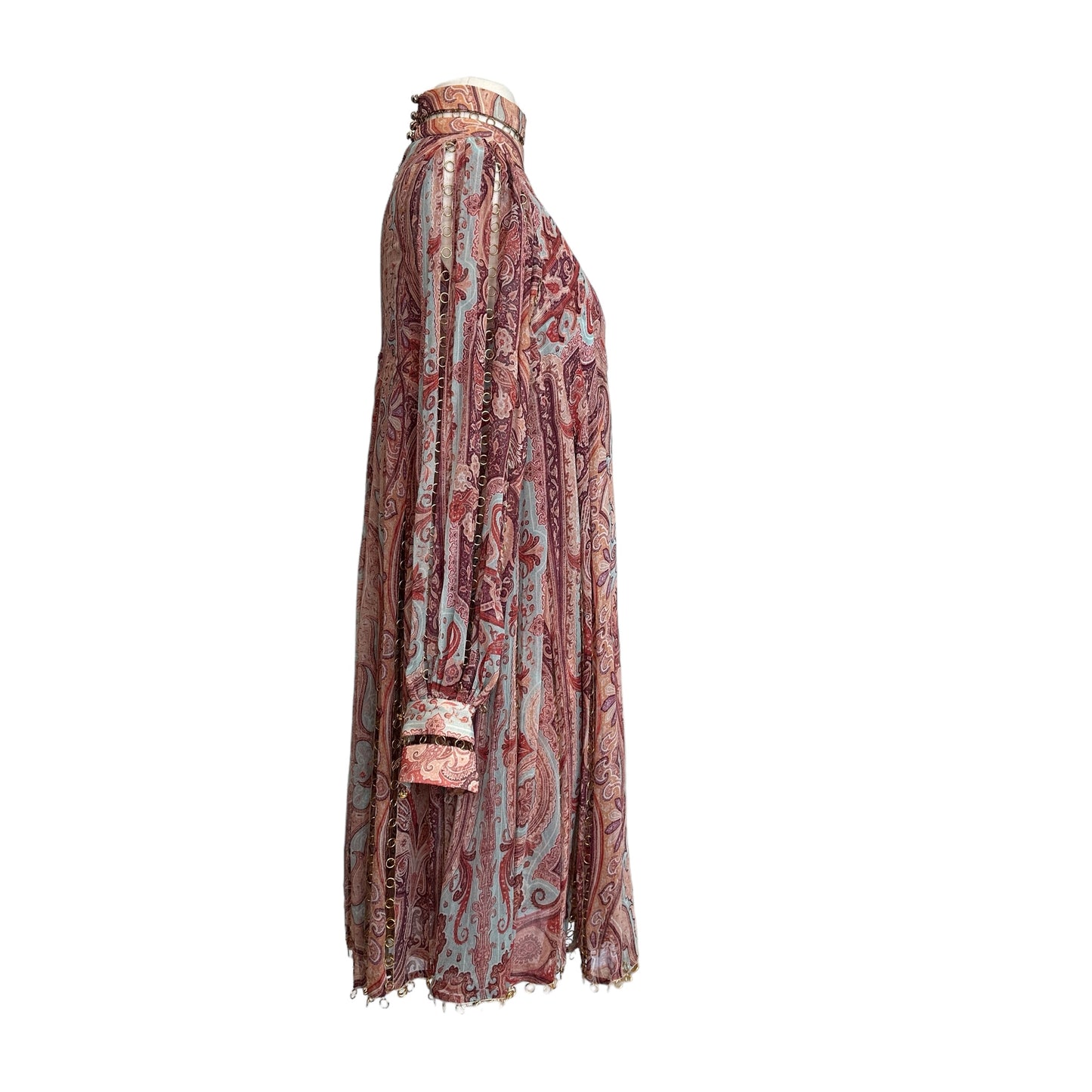 Paisley Dress w/Hoops - 1