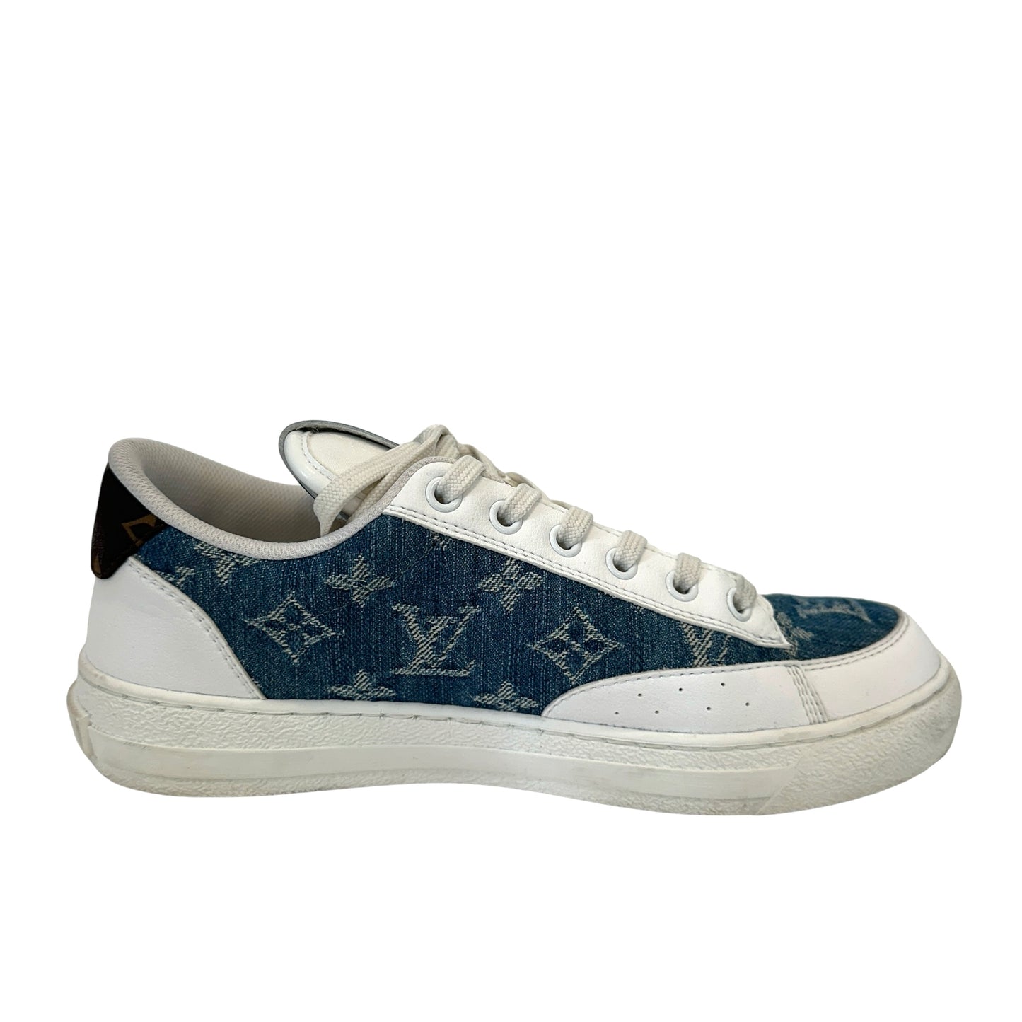 Denim Monogram Sneakers - 8
