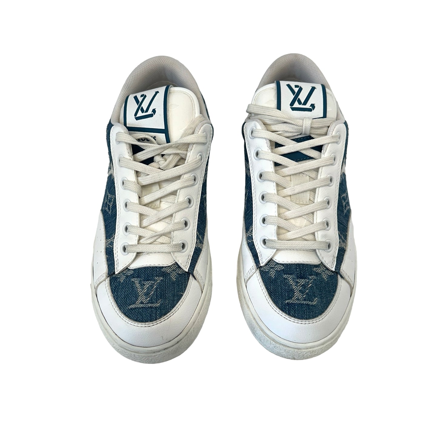 Denim Monogram Sneakers - 8