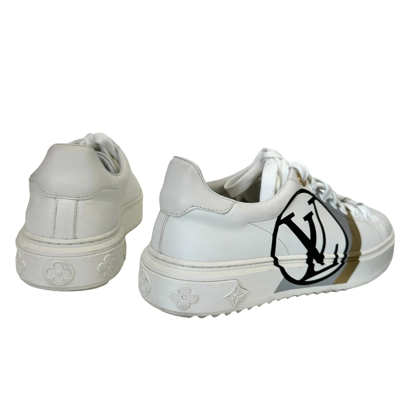White Logo Sneakers - 7.5