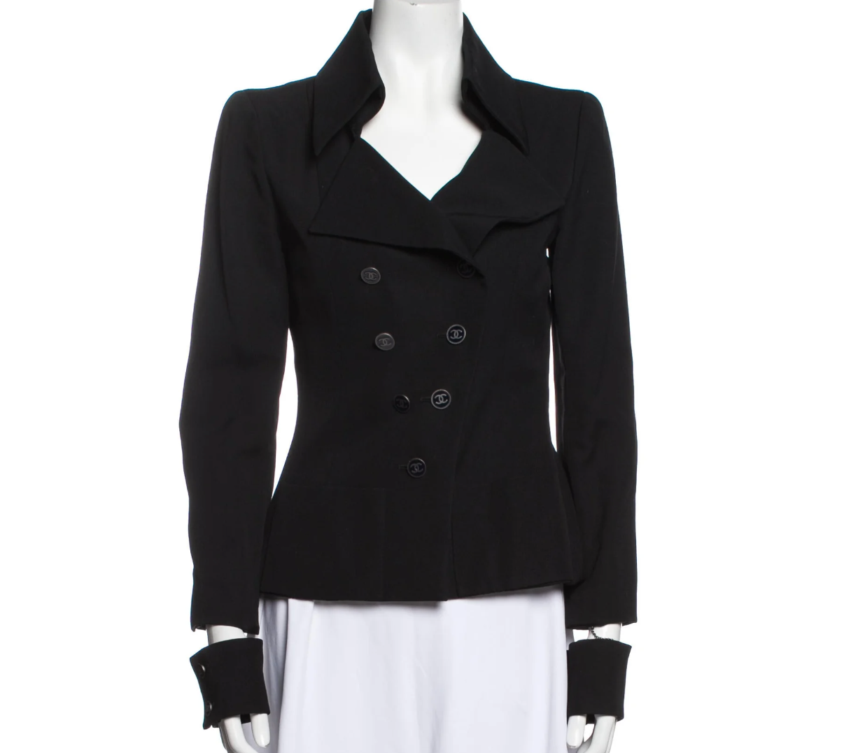 Chanel Black Biker Blazer - S