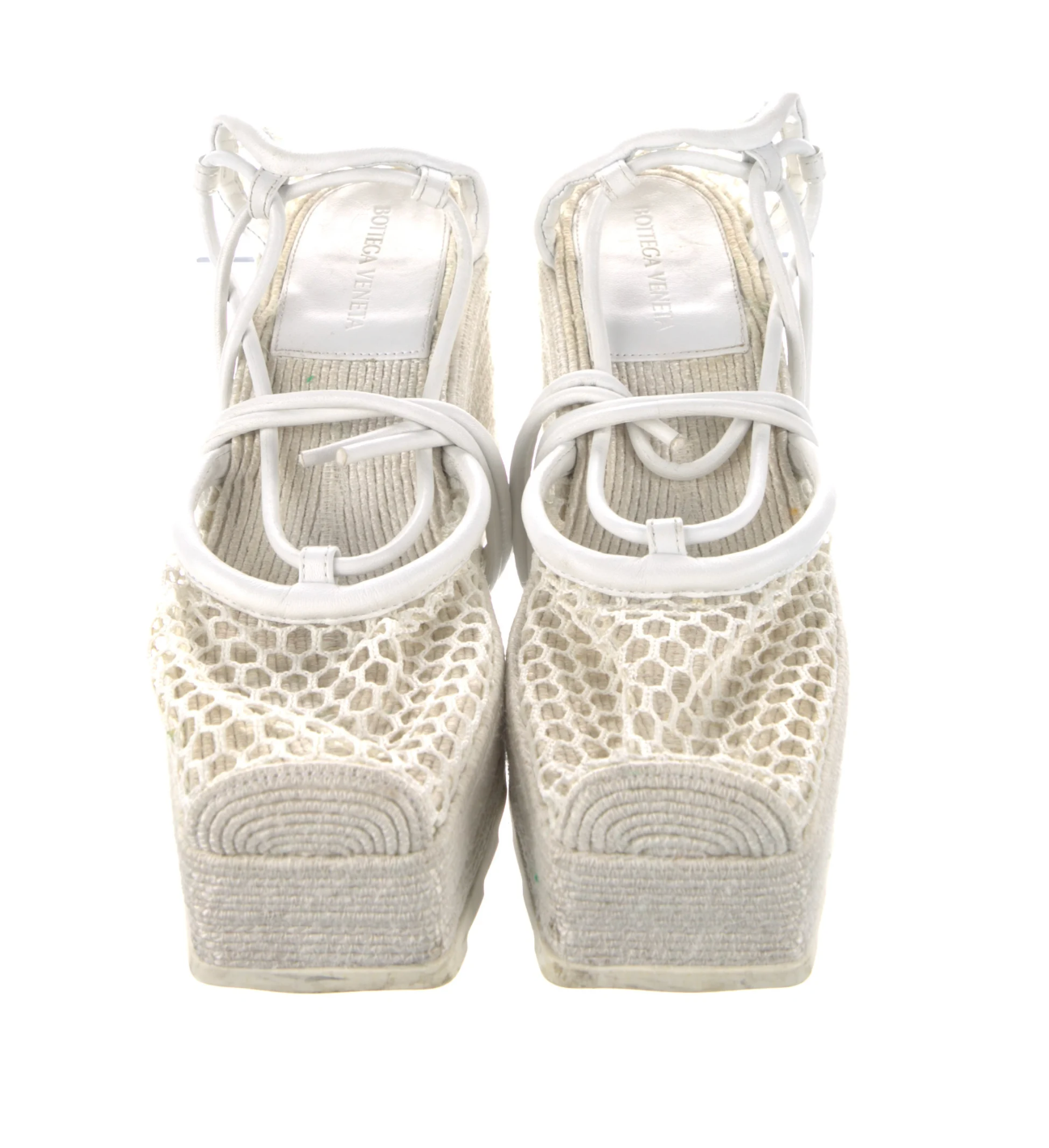 White Platform Espadrilles - 8
