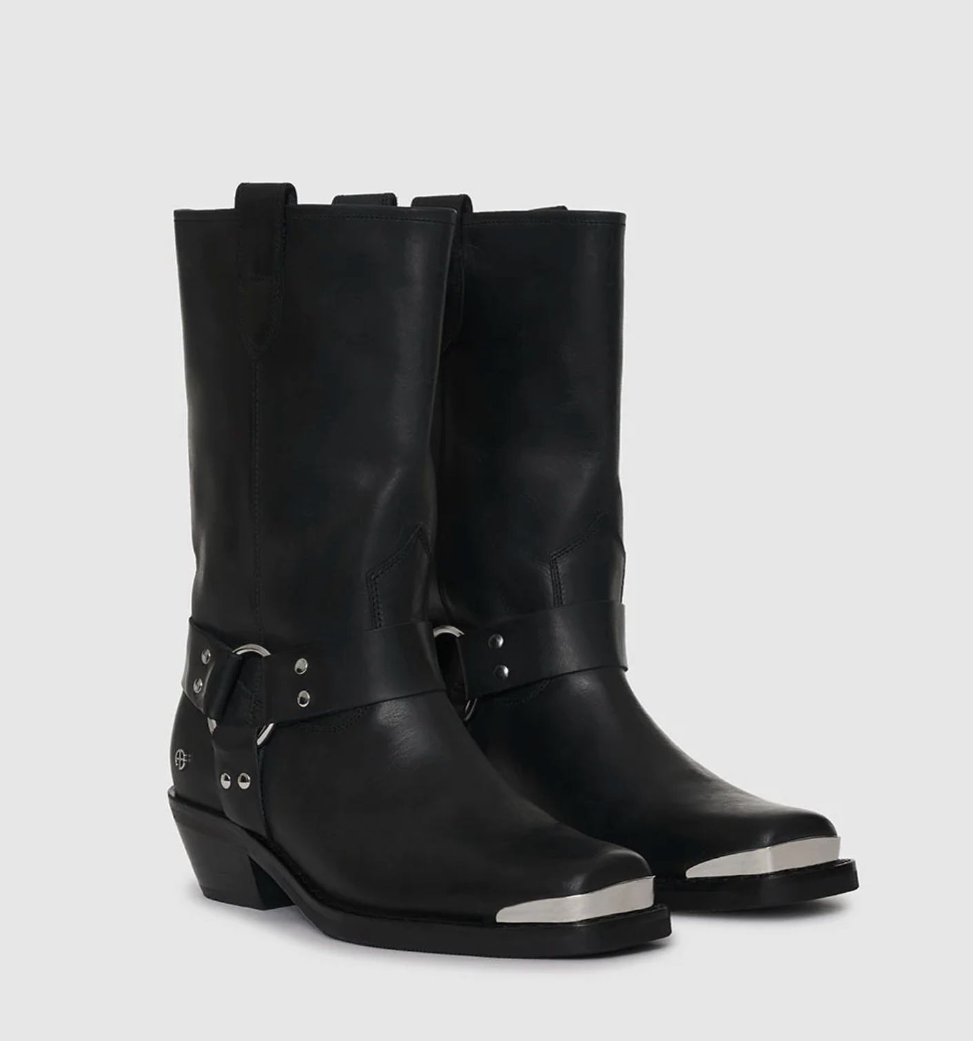 Black Moto Boots - 7