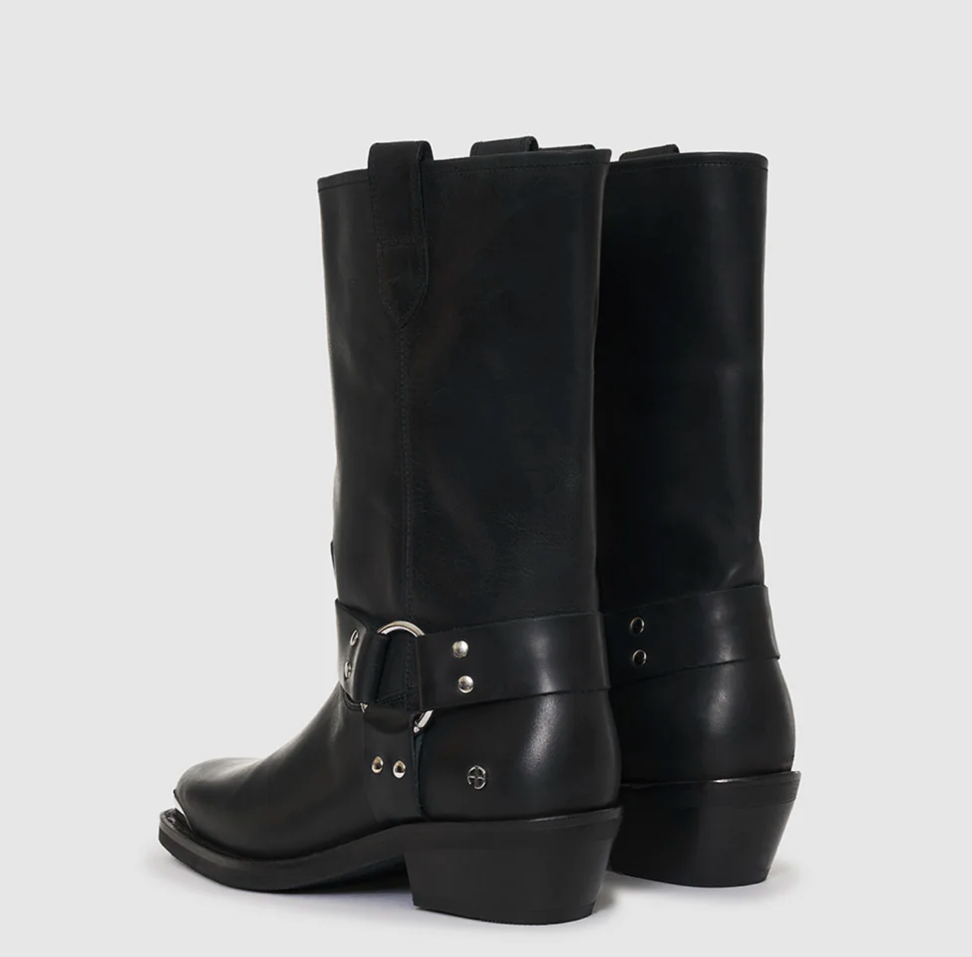 Black Moto Boots - 7