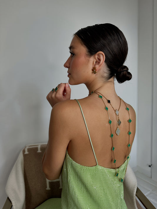 Vintage Alhambra long necklace, 20 motifs