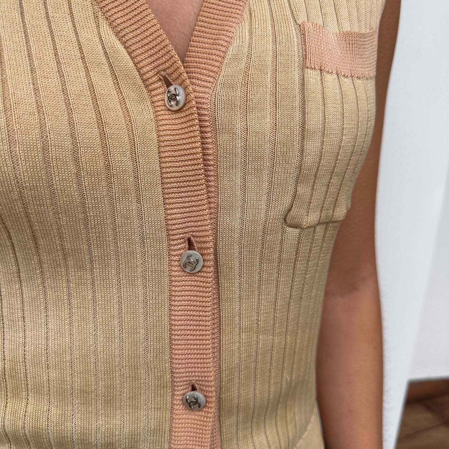 Beige Vintage Top - M