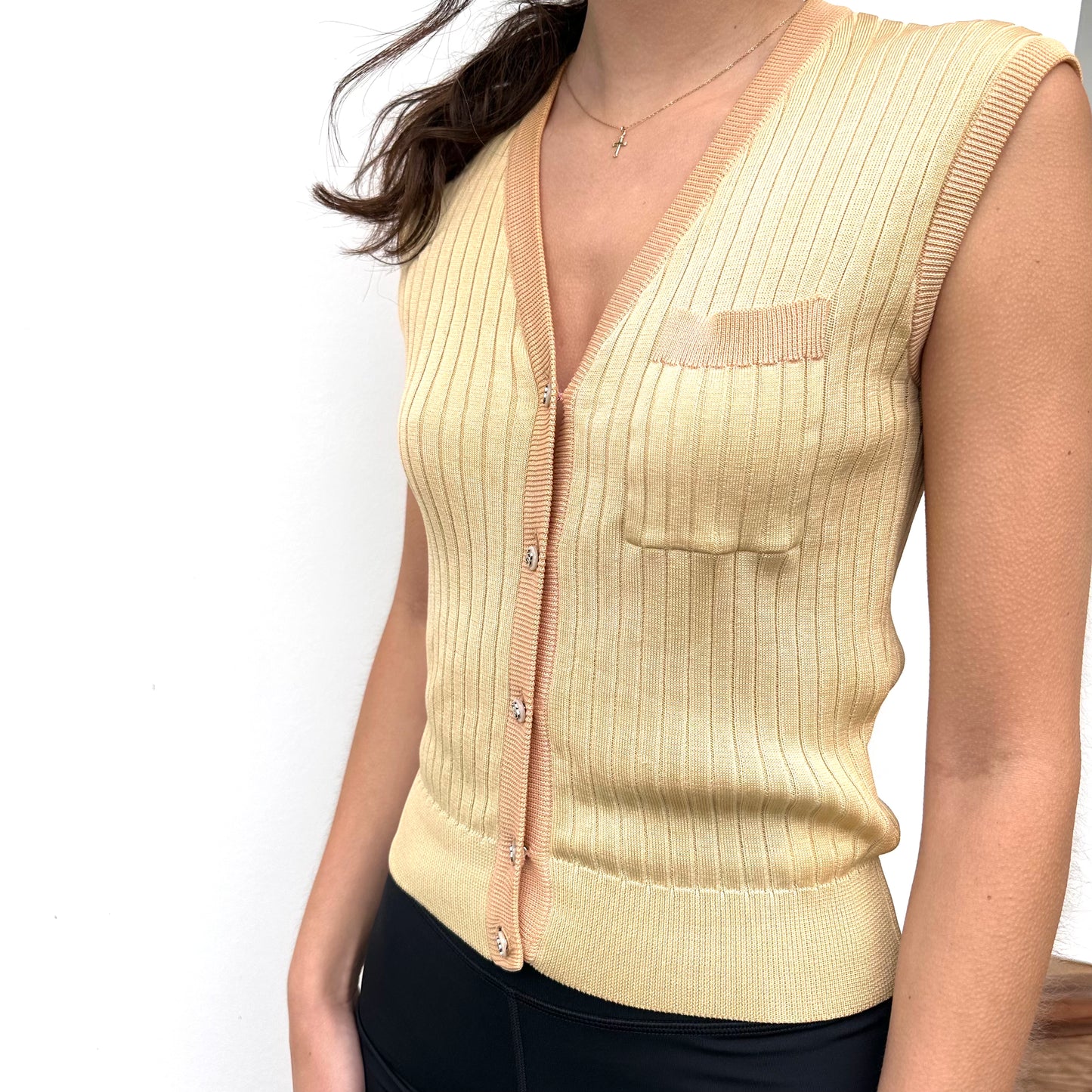 Beige Vintage Top - M