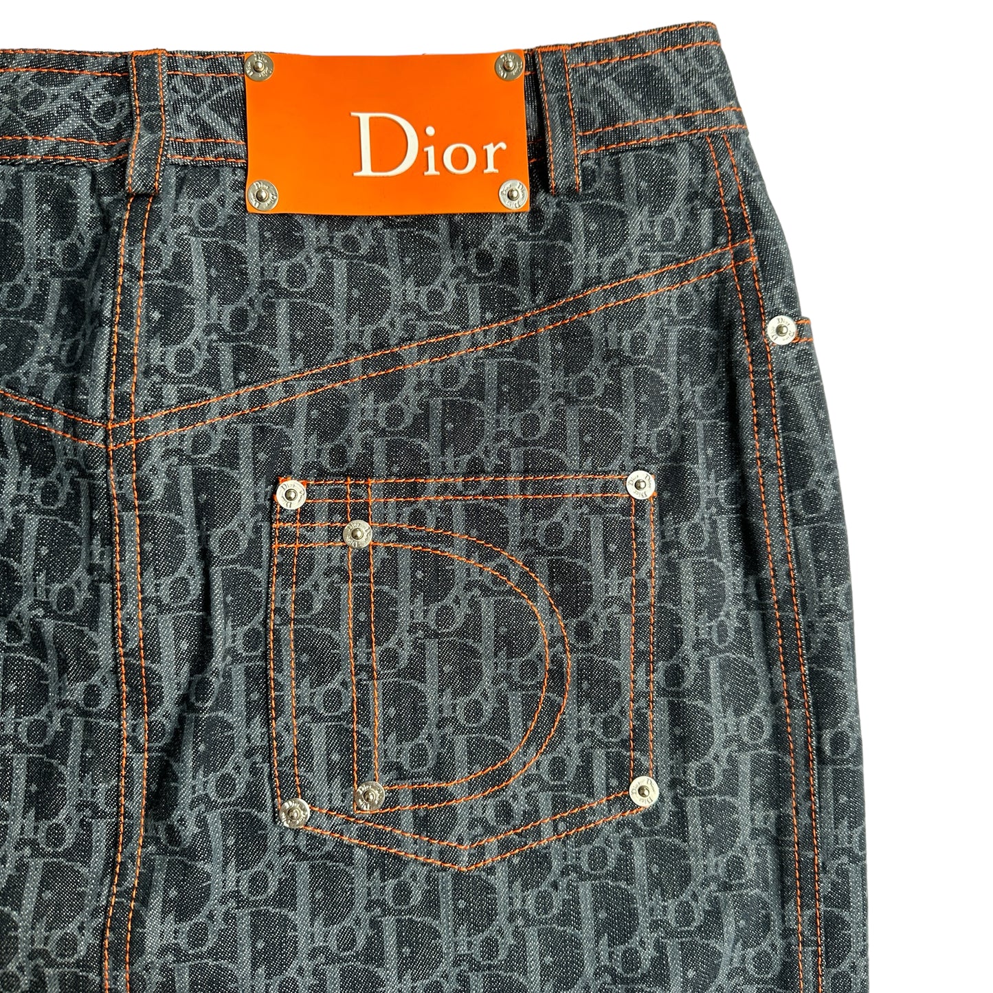 Vintage Logo Denim Skirt - 6