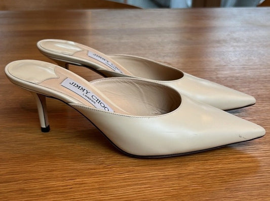 Cream Mules - 7.5