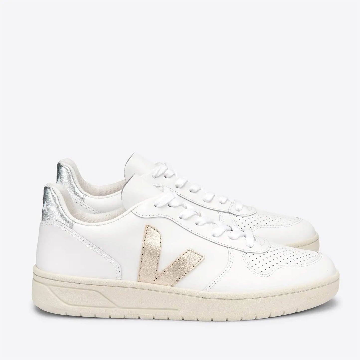 Women's V10 Leather Trainers - 8