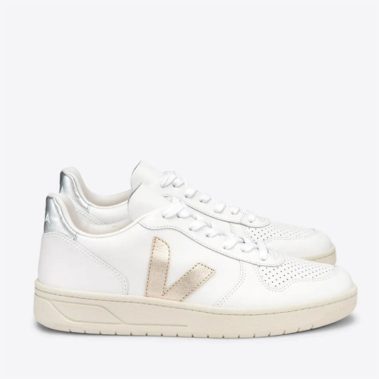 Women's V10 Leather Trainers - 8