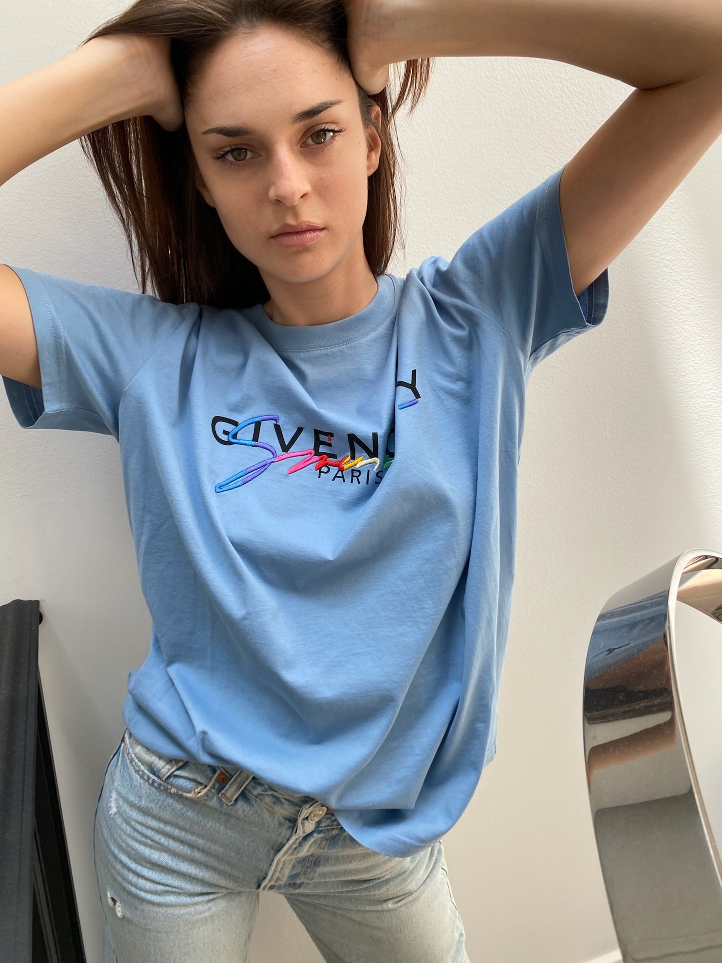 Oversized Logo Cotton T-shirt - S