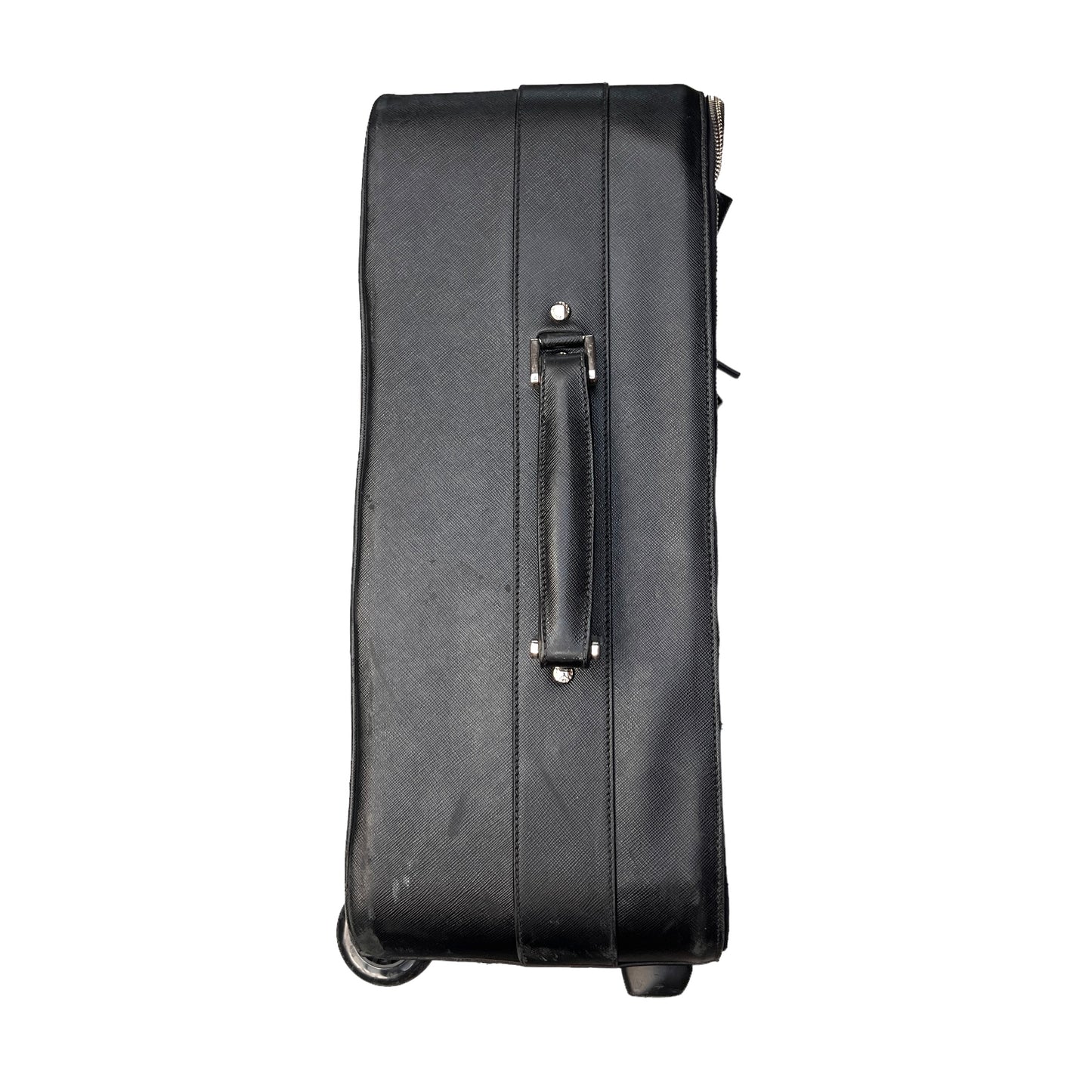 Black Saffiano Leather Suitcase