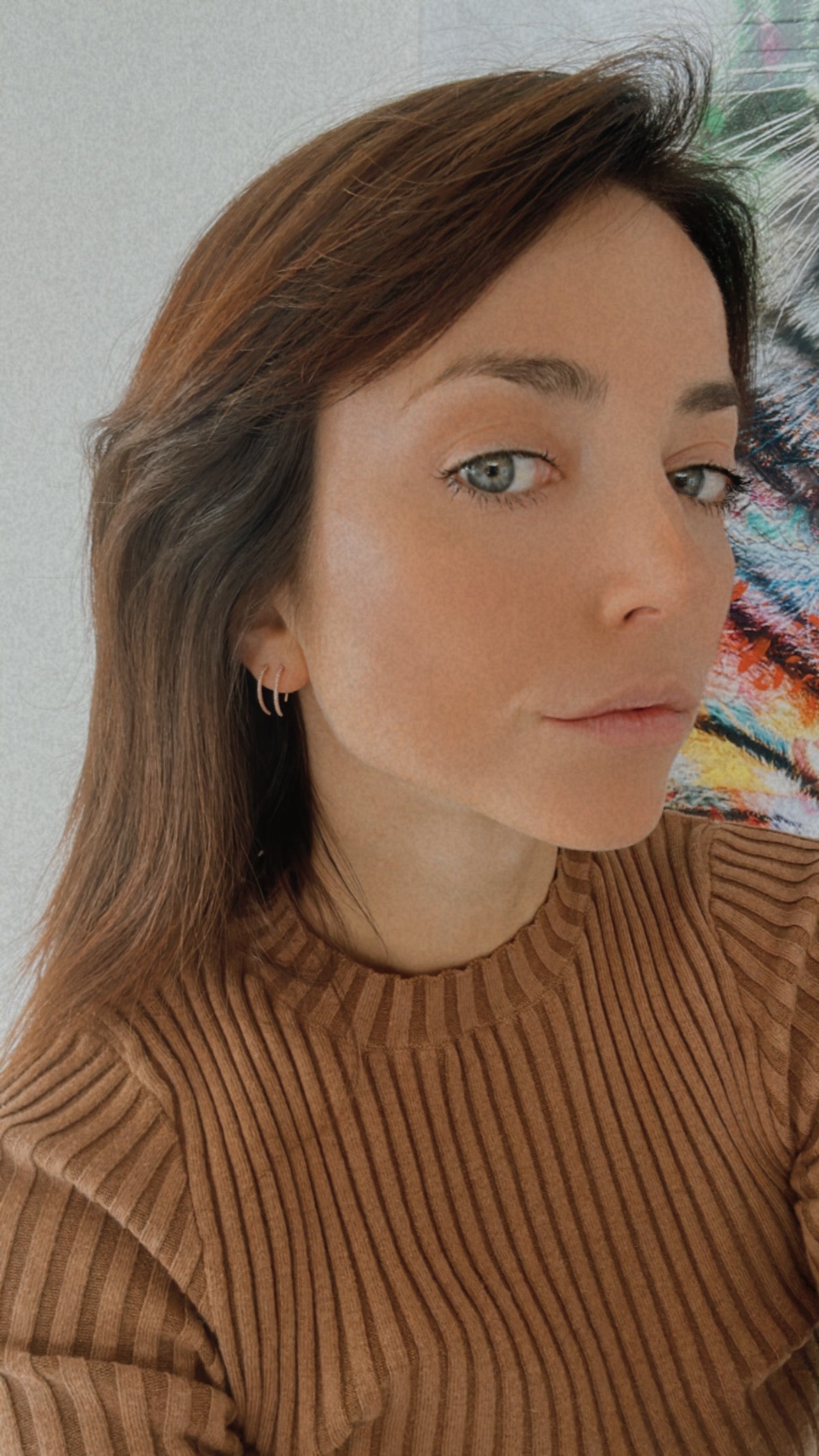 Rose Gold Diamond Wishbone Earrings