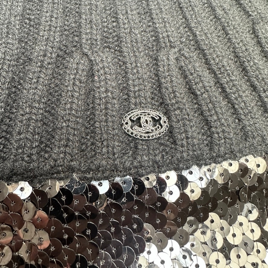 Sequins Black Top - M