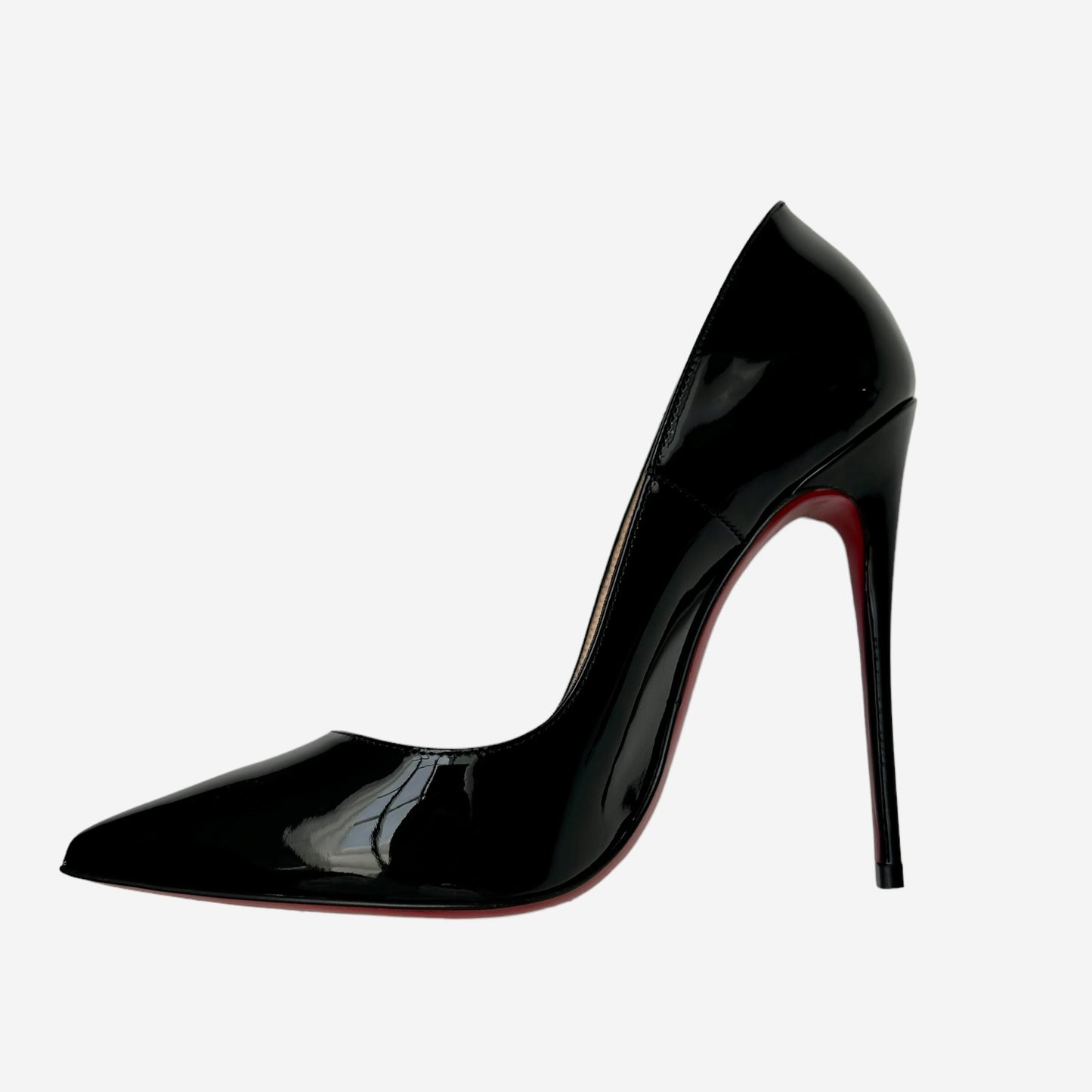 Black Patent Heels - 7