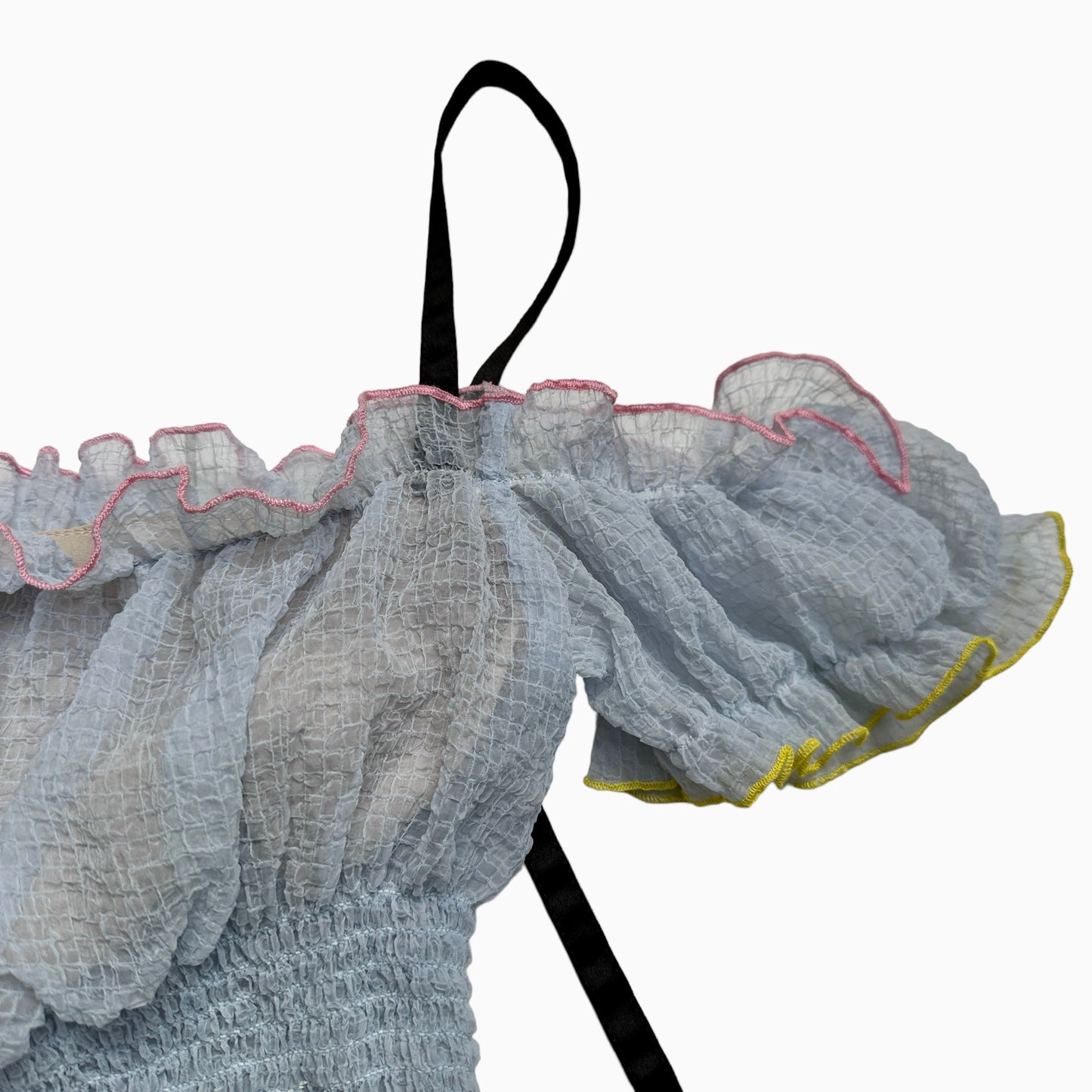 Pale Blue Cropped Top - XS