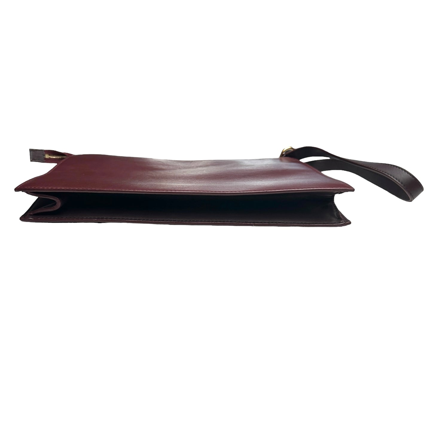 Burgundy Leather Clutch