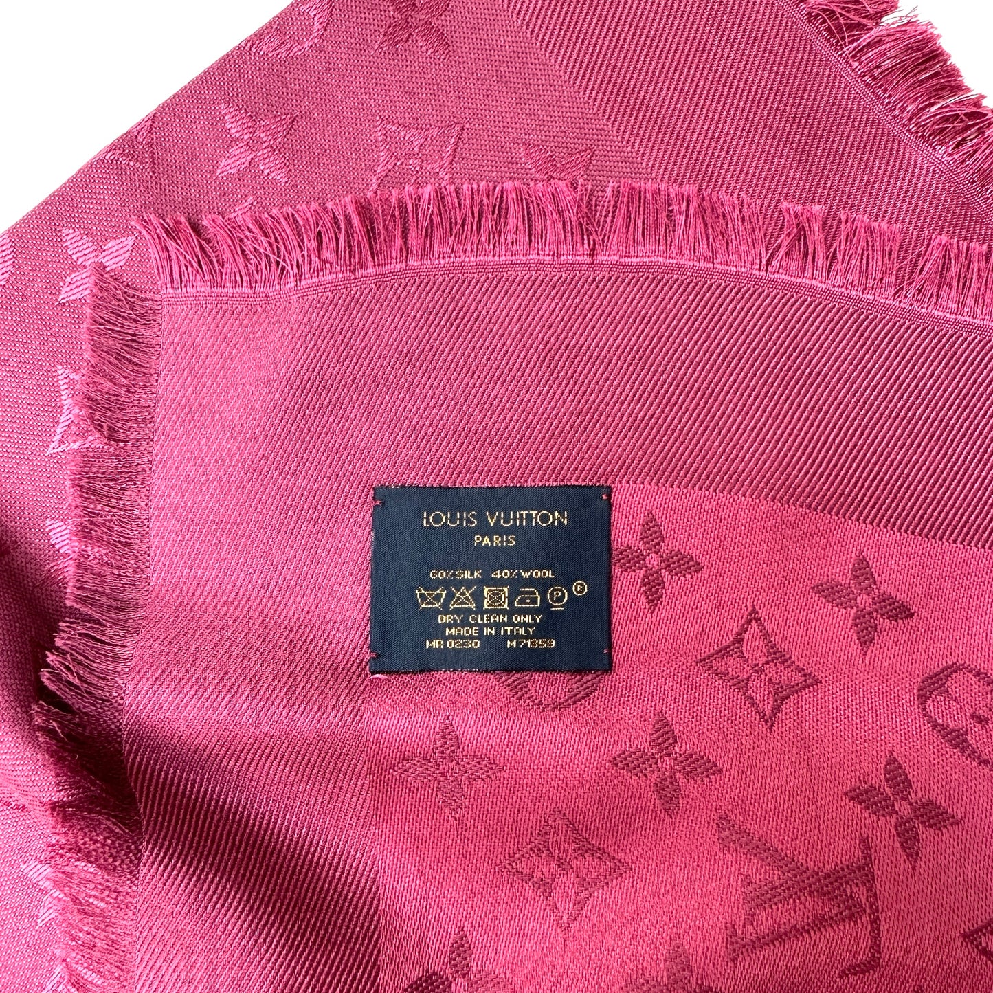 Monogram Silk Shawl
