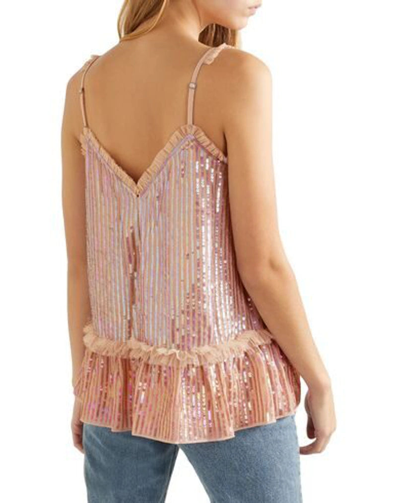 Pink Sequins Top - XS