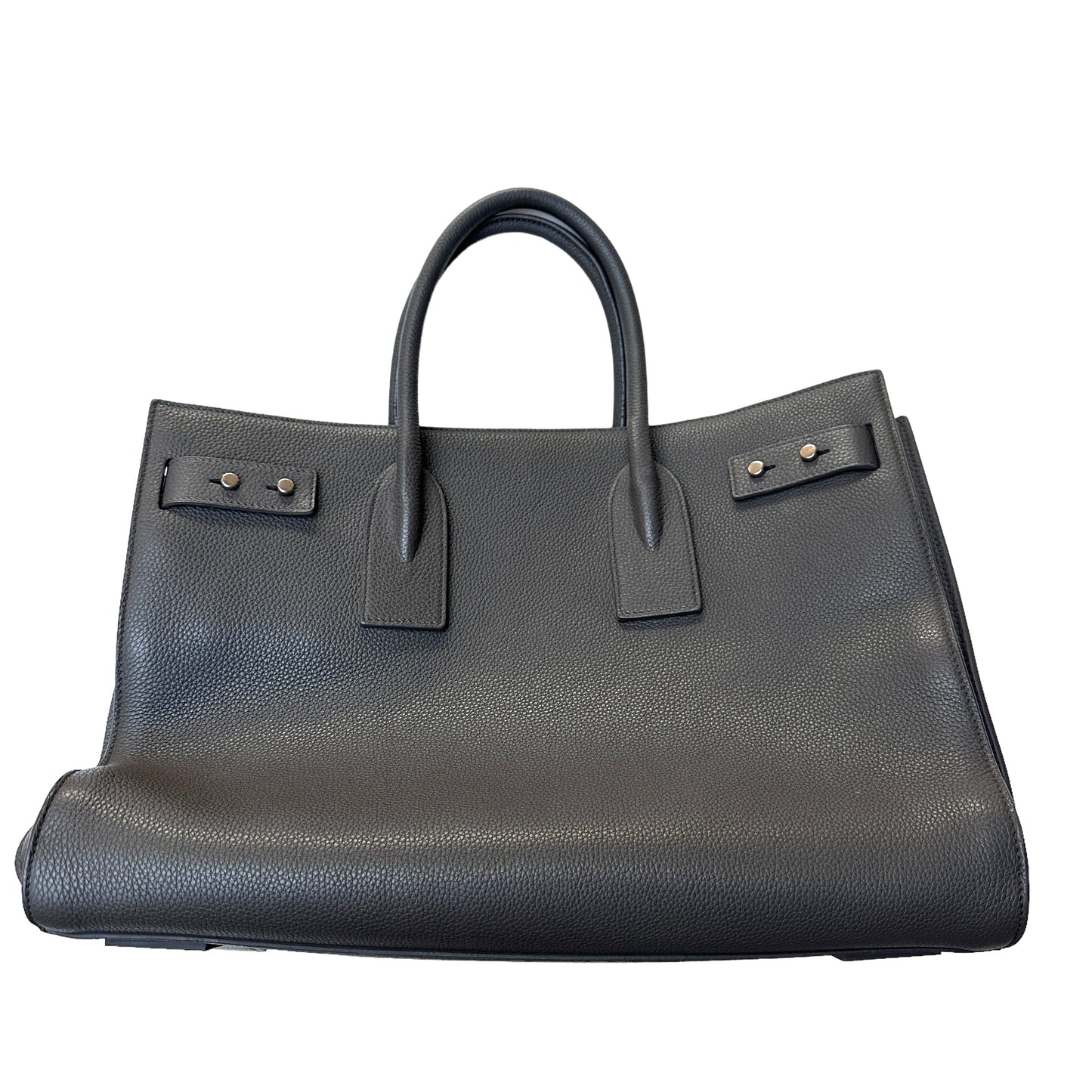 Large Sac De Jour in Grey Leather