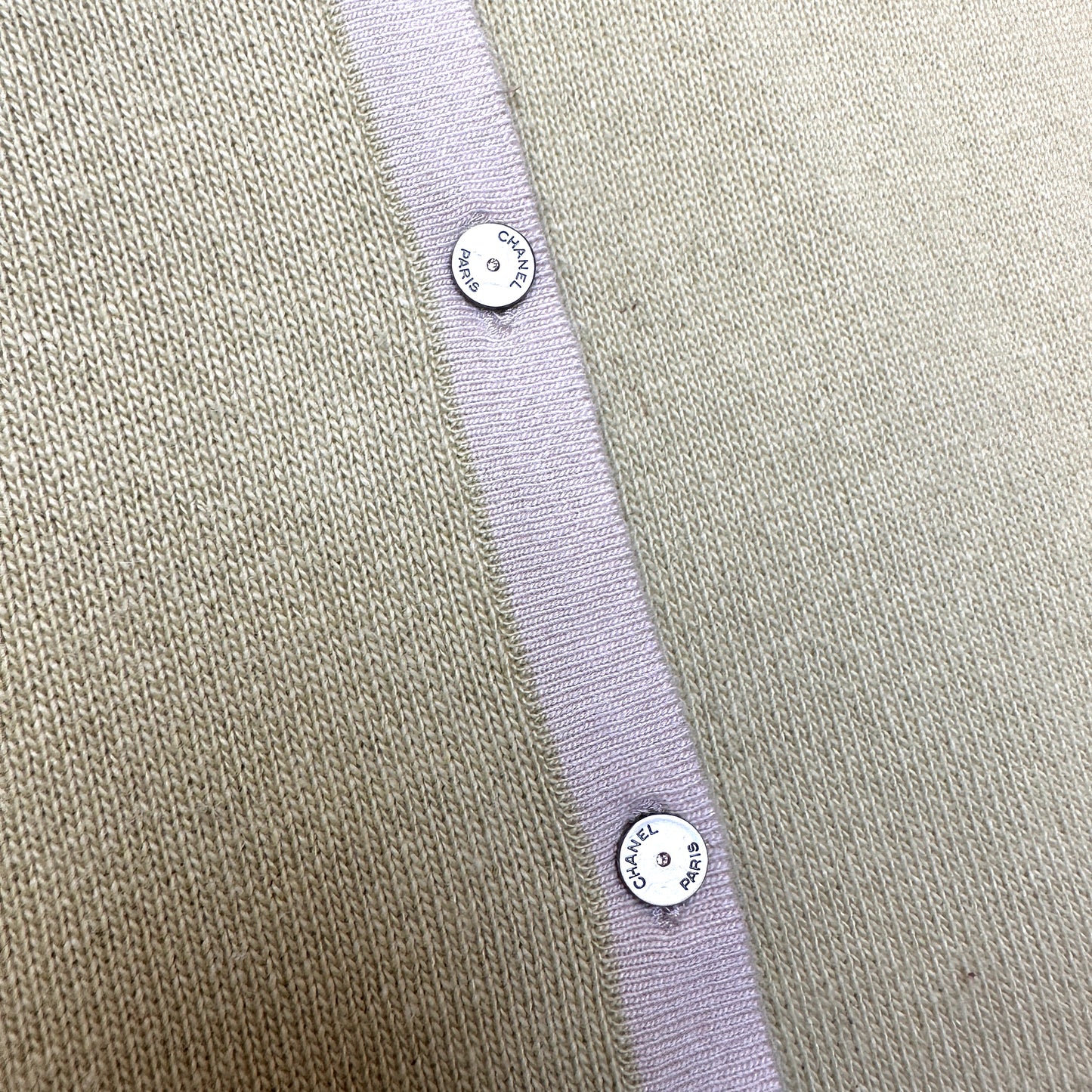 Light Green Cashmere Cardigan - M