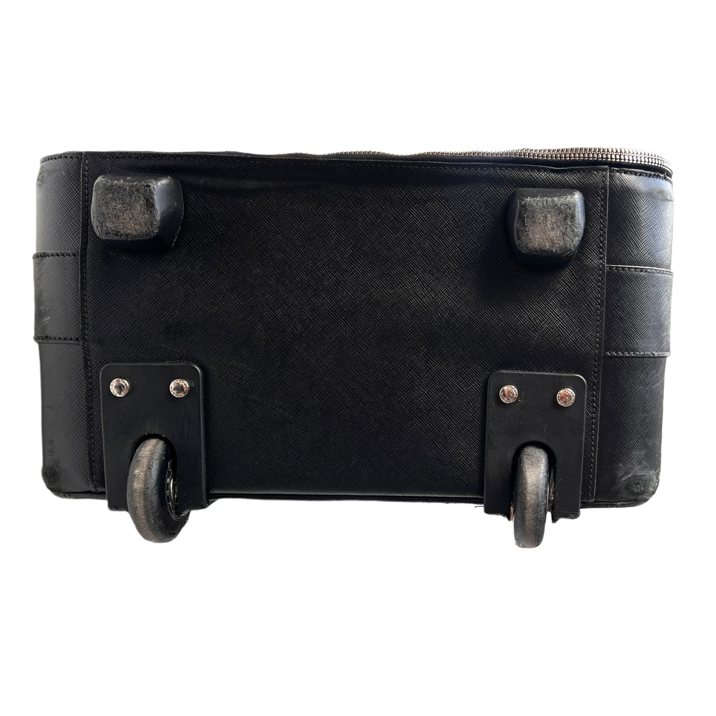 Black Saffiano Leather Suitcase