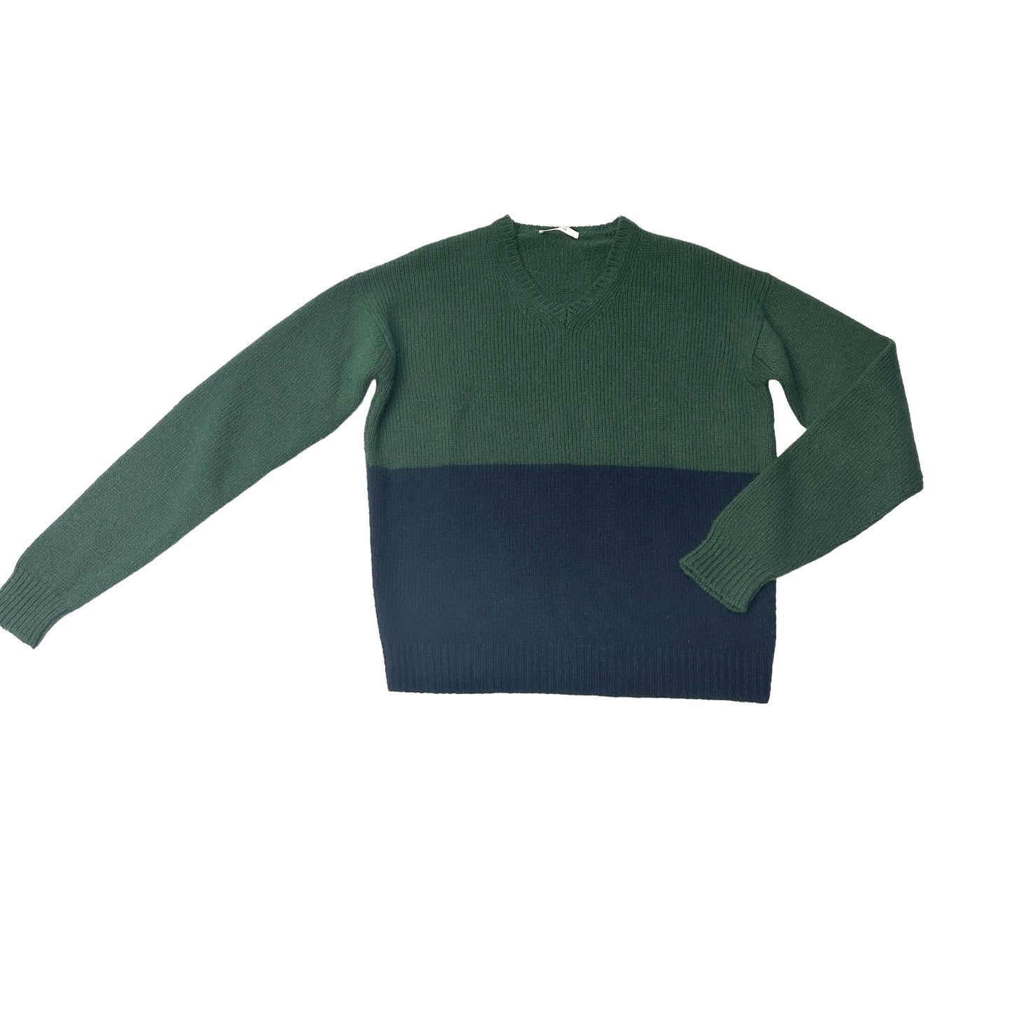 Colorblock Cashmere Sweater - M